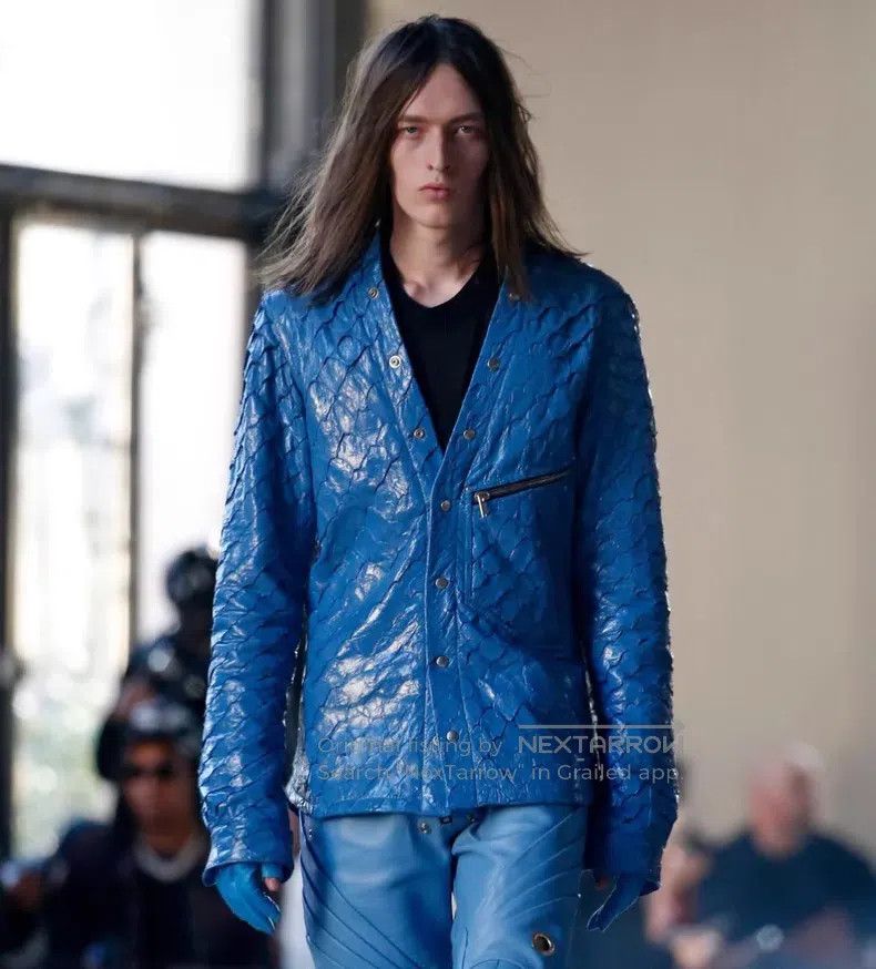 Rick Owens Rick Owens IT 52 20FW arapaima leather jacket| Size US L / EU 52-54 / 3 - 7 Thumbnail