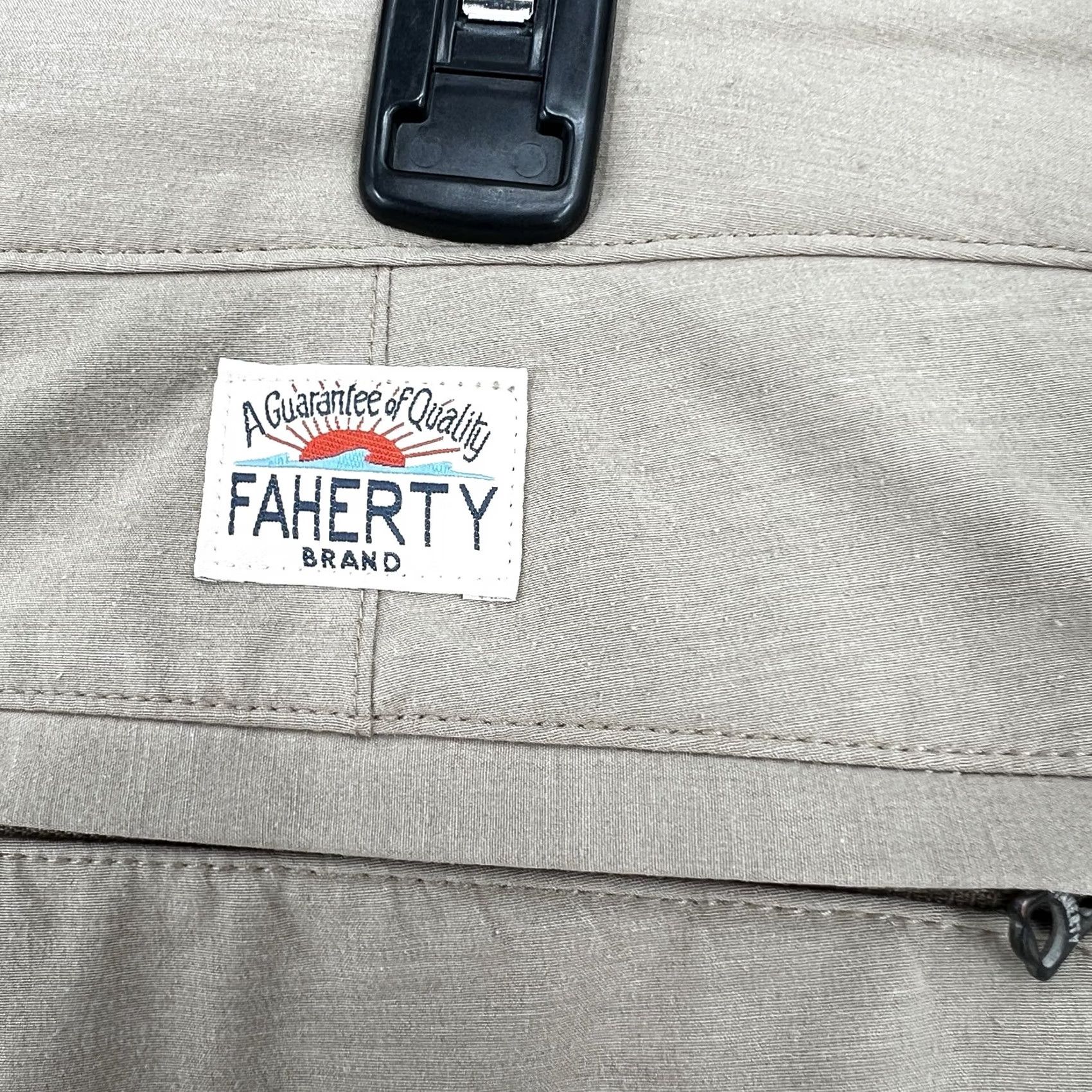 Faherty Faherty All Day Shorts Mens Size 38 Tan Performance Stretch Chino Shorts Size US 38 / EU 54 - 4 Thumbnail