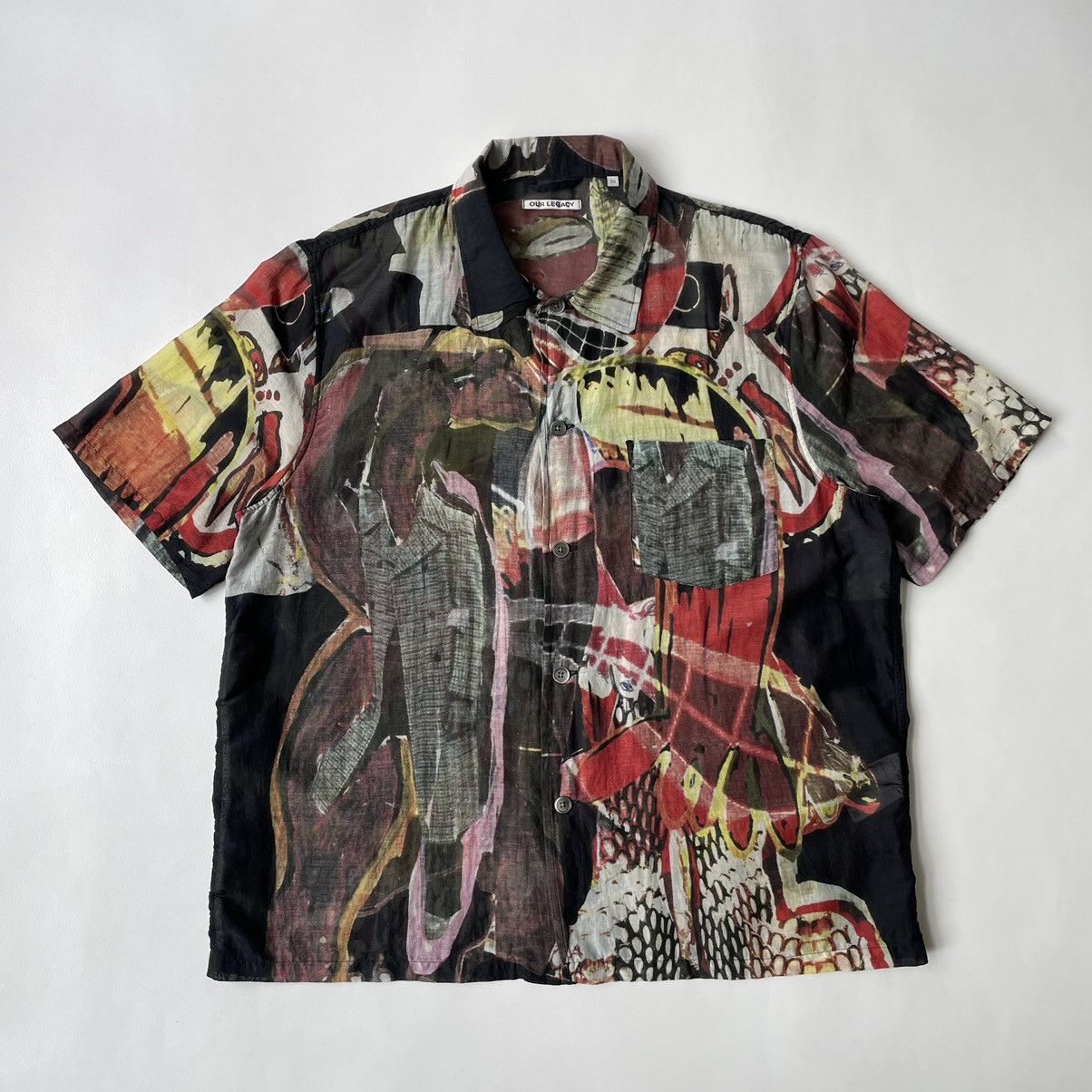 Our Legacy ‘Peace Crowd’ Print Box Shirt Size US M / EU 48-50 / 2 - 19 Thumbnail