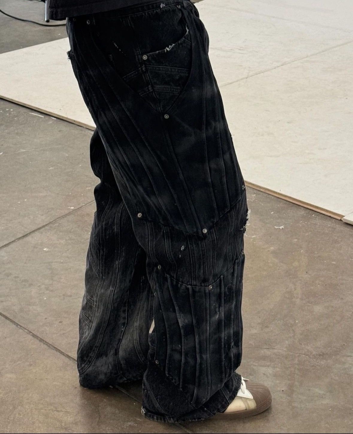 Badson 'Circuit' Layered Denim Pants | eBay