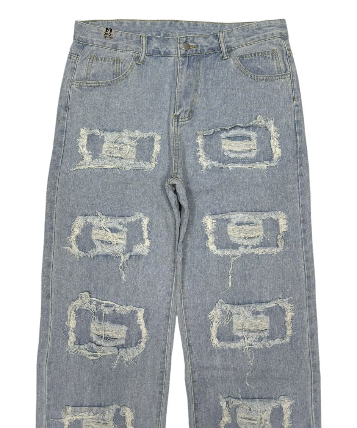 Maison MIHARA YASUHIRO 🔥MIHARAYASUHIRO AW20-21 PATCHWORK CUSTOM MADE BAGGY JEANS Size US 34 / EU 50 - 3 Thumbnail