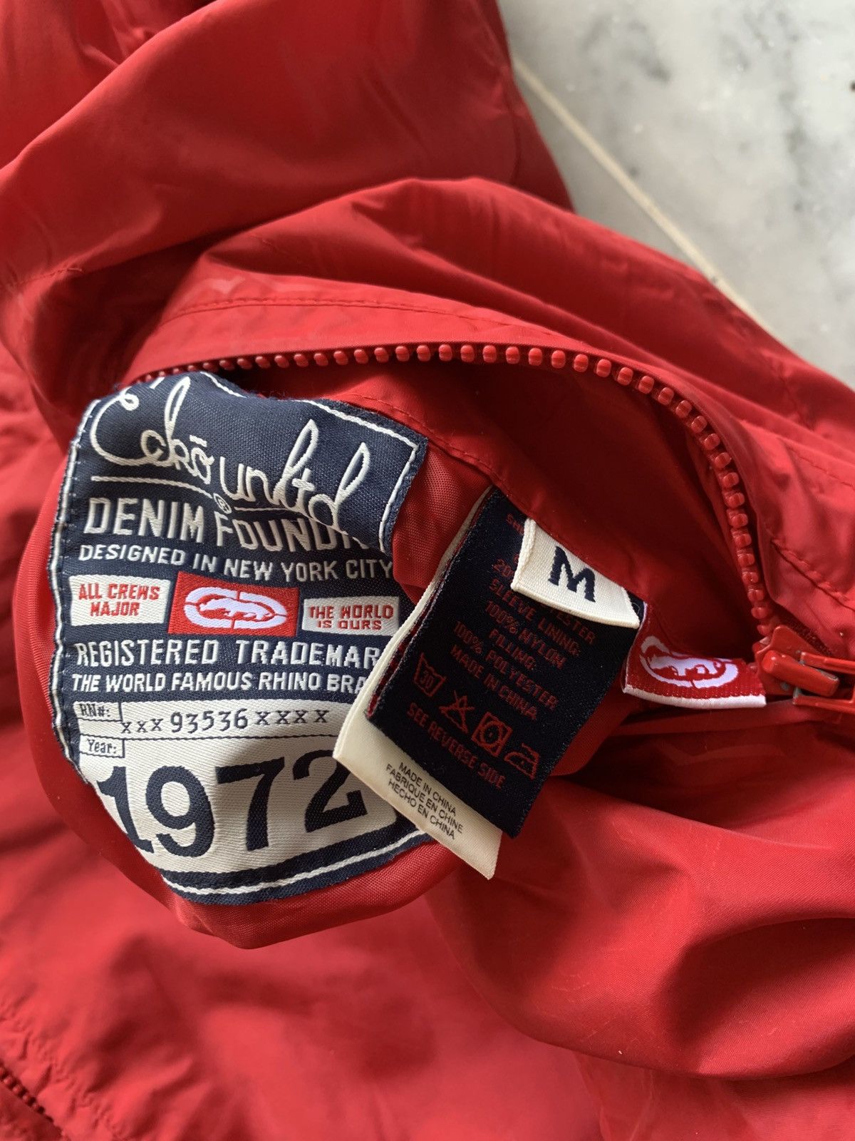 Ecko Unltd. ECKO UNLTD red Vintage hooded double sided jacket Size US M / EU 48-50 / 2 - 5 Thumbnail