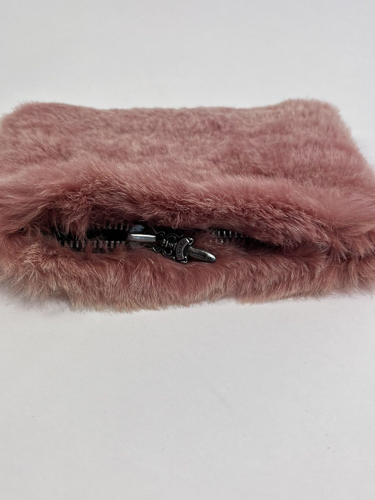 Chrome Hearts SUPER SOFT FUR MINI PINK POUCH Size ONE SIZE - 2 Thumbnail