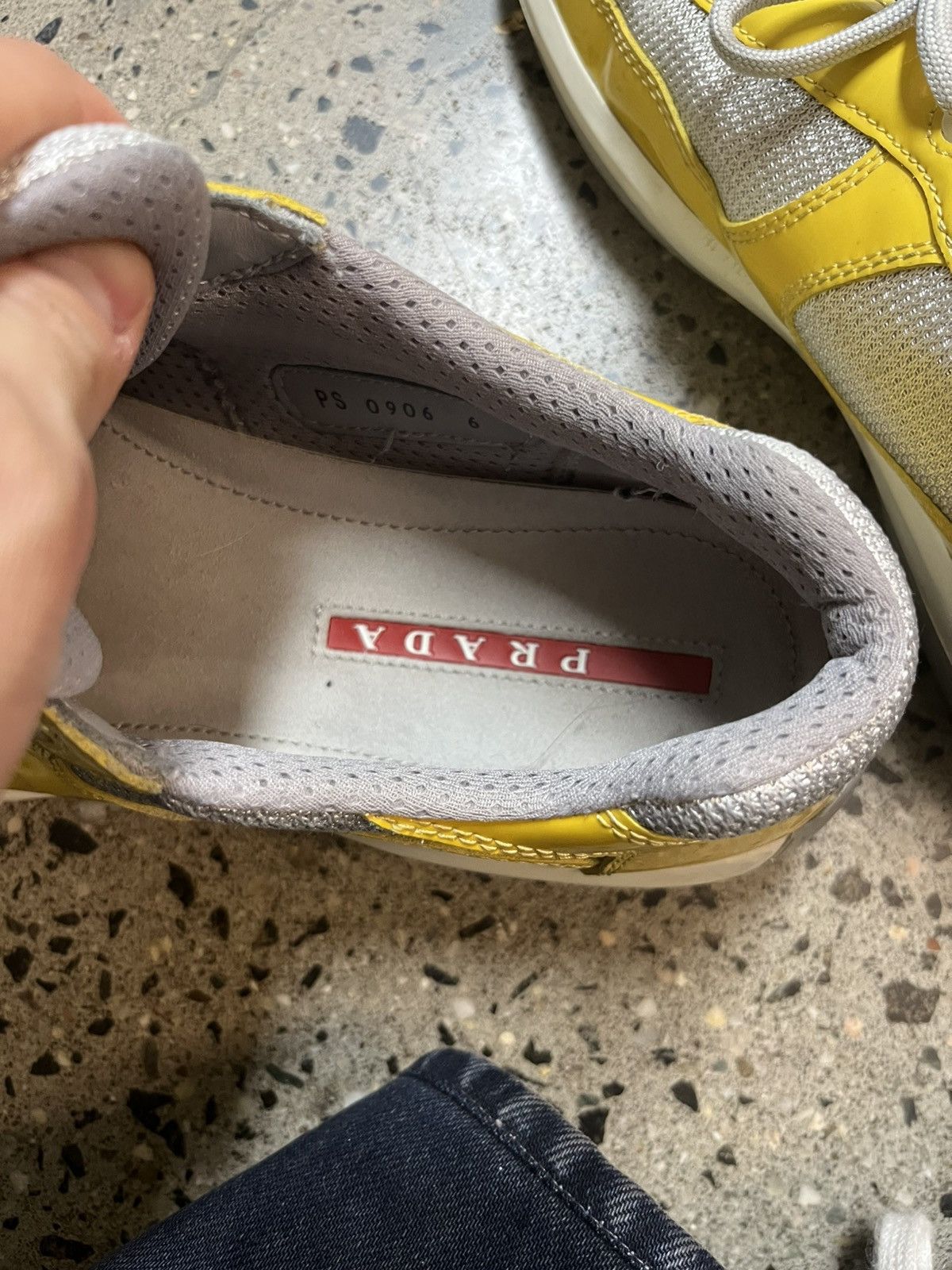 Prada Prada Americas Cup Yellow Patent Leather Size US 6 / EU 39 - 9 Thumbnail