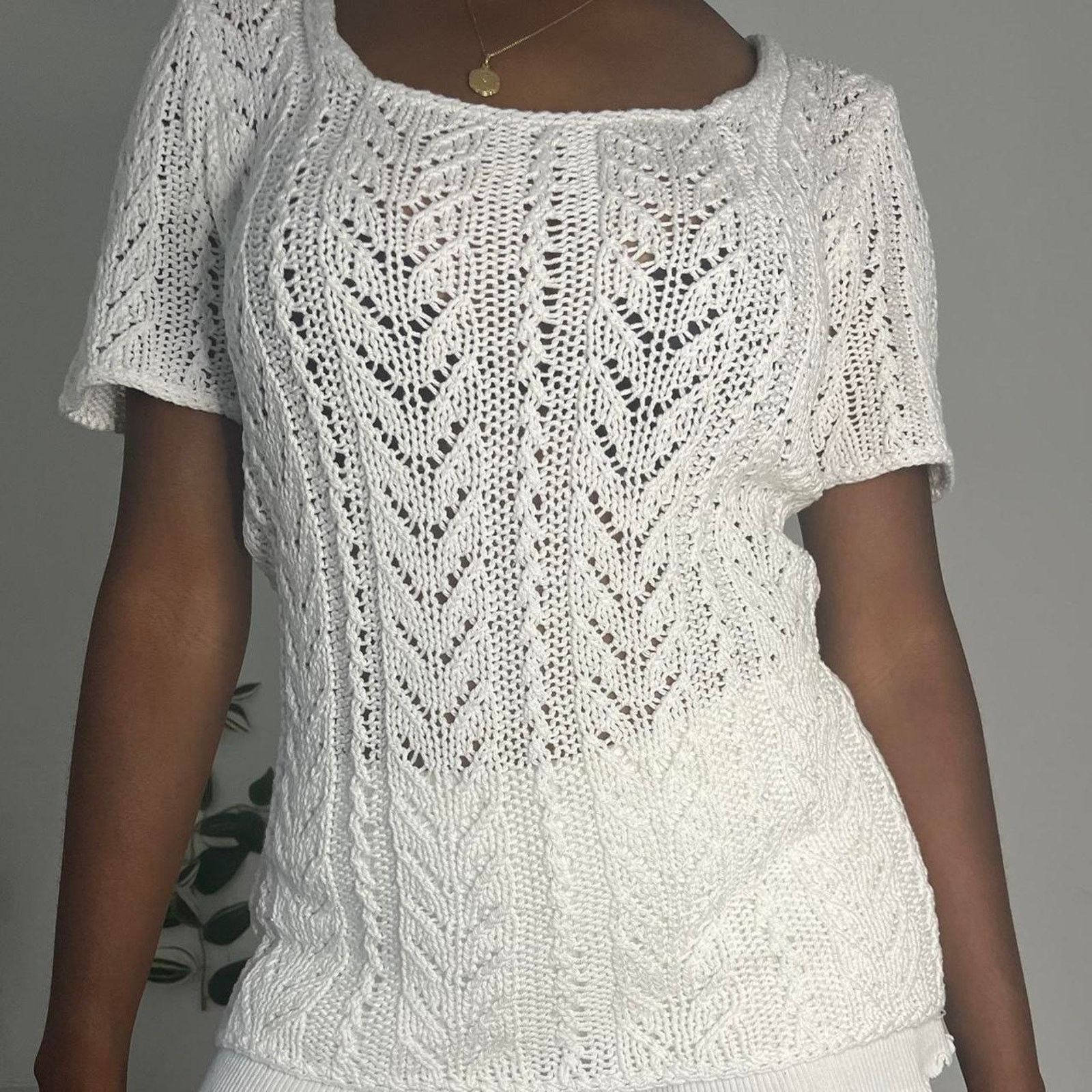 Other Crochet cover up stripped button Size M / US 6-8 / IT 42-44 - 2 Thumbnail