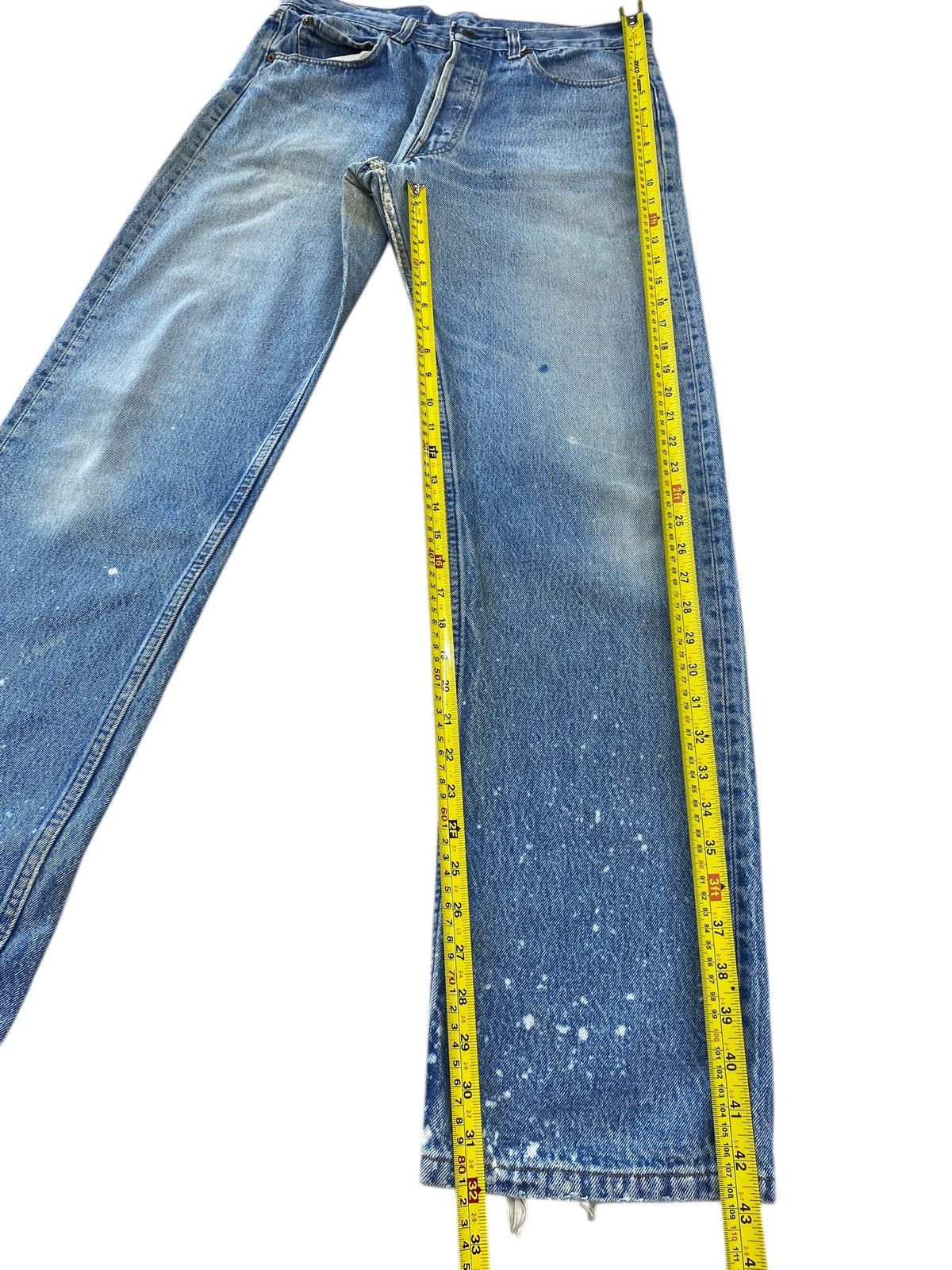 Levi's Levi’s Faded Wash Style Paint Splash Leg Jeans Size US 32 / EU 48 - 8 Thumbnail