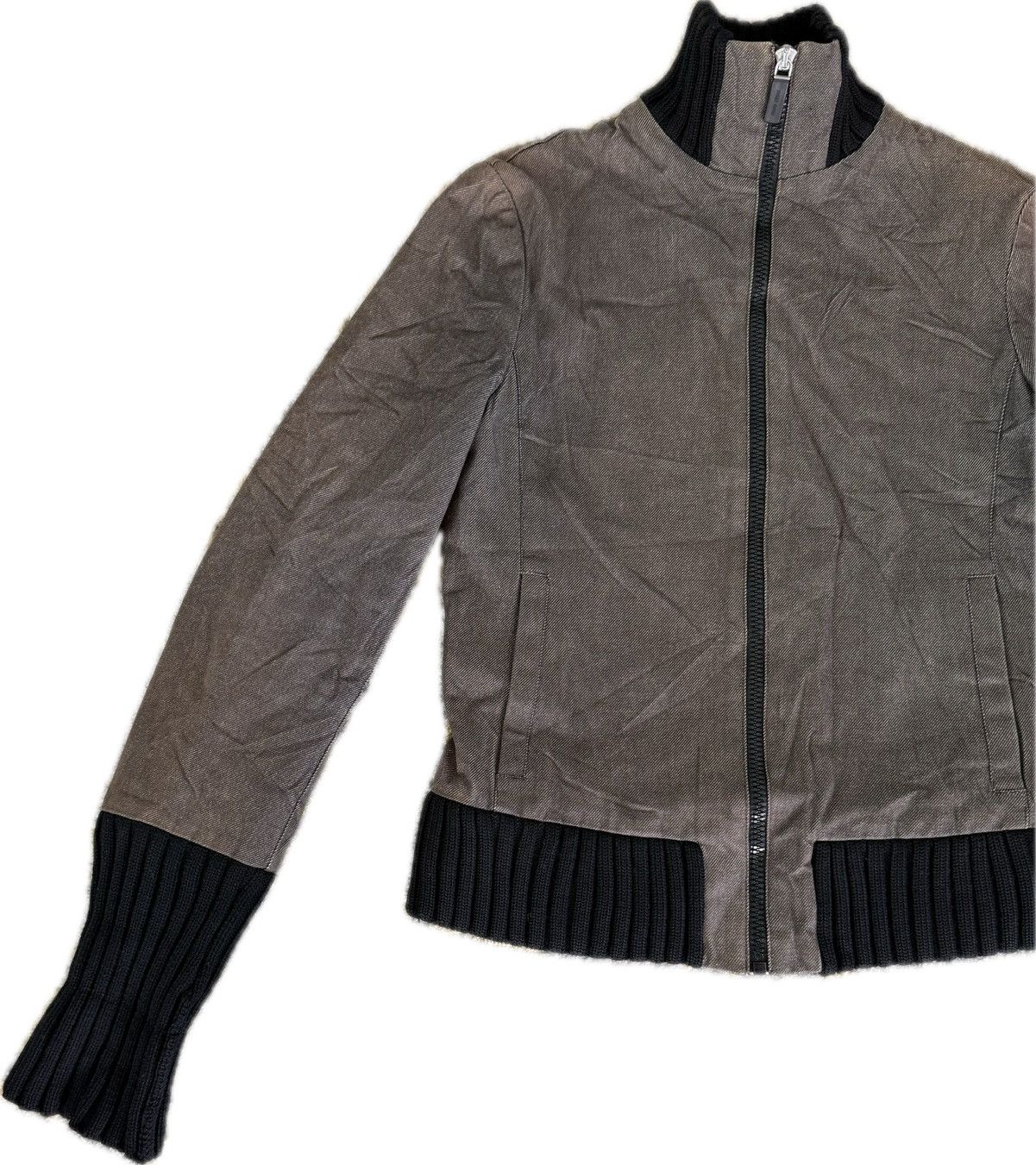 Miu Miu MIU MIU BOMBER STYLE JACKET WITH RIBBED KNIT TRIM Size M / US 6-8 / IT 42-44 - 2 Thumbnail