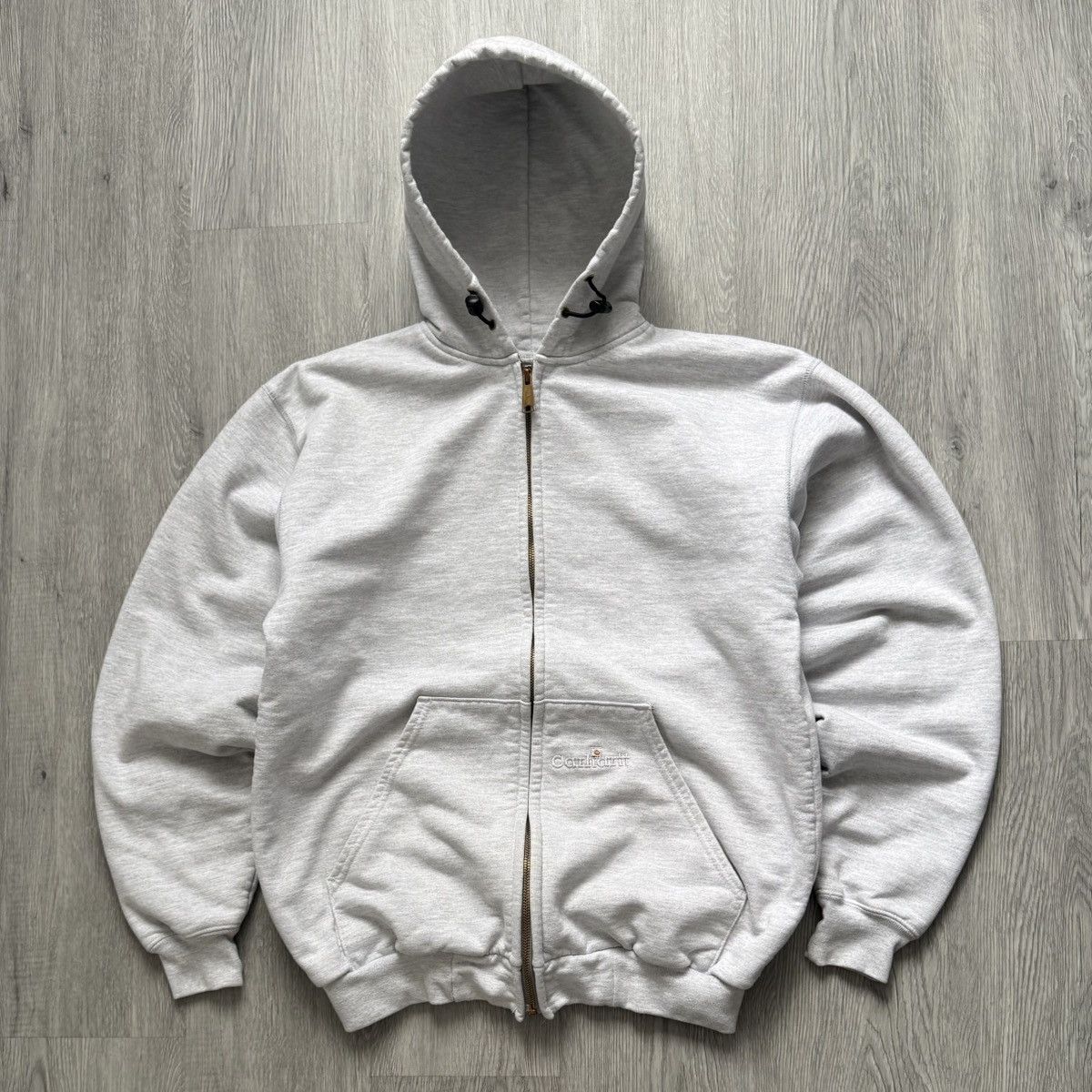 Carhartt Vintage Carhartt Grey Thermal Lined Zip Hoodie - Sz Medium Size US M / EU 48-50 / 2 - 1 Thumbnail