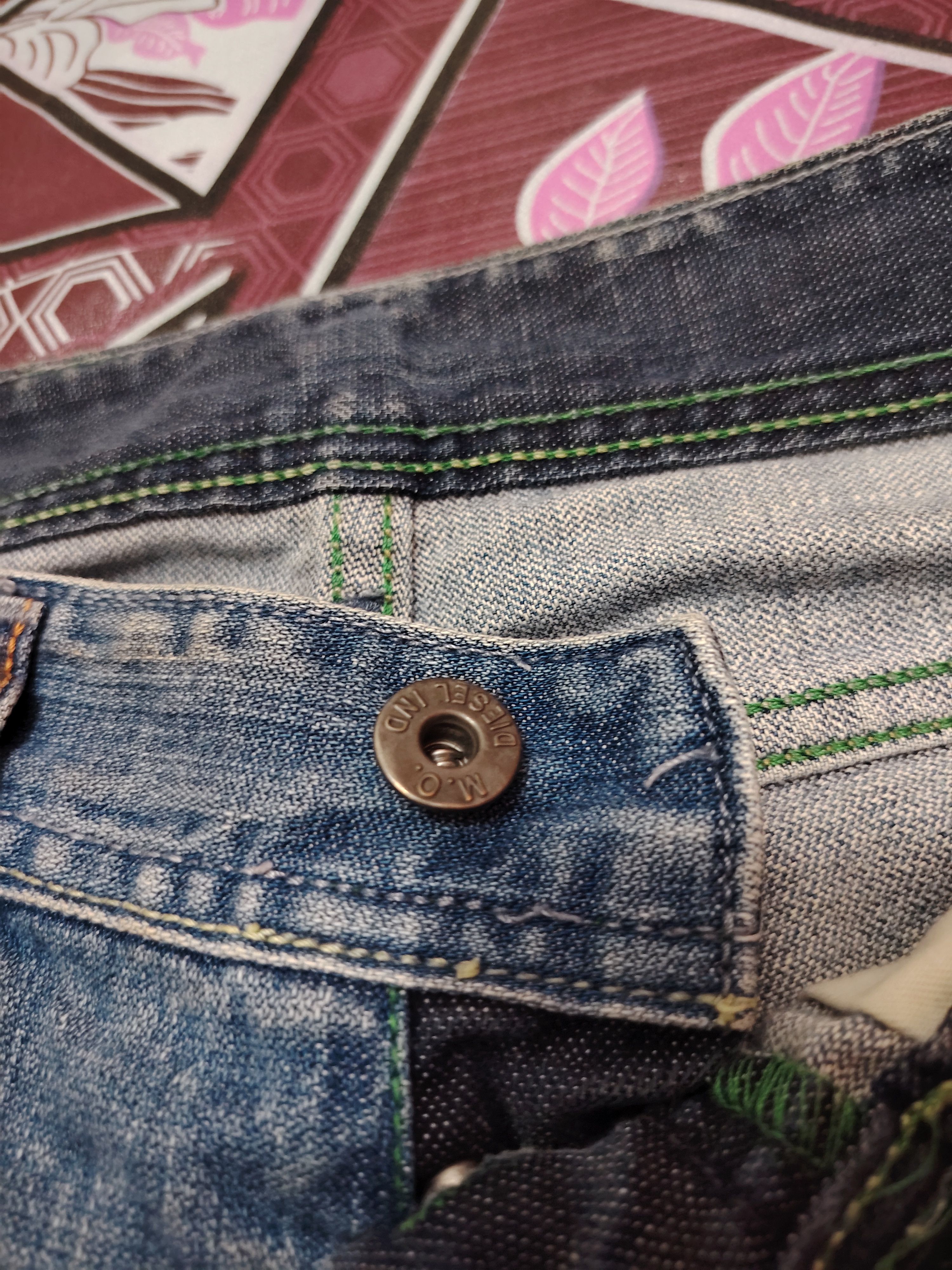 Who Decides War Vtg Diesel Industry Flared Distressed jeans Denim Size US 31 - 5 Thumbnail