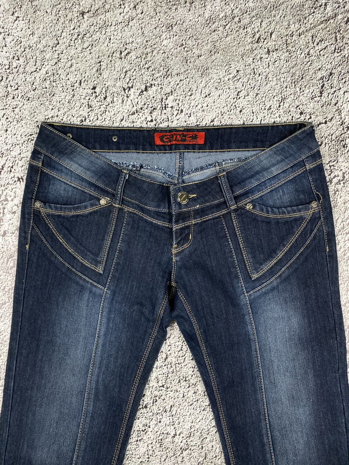Vintage Vintage Y2K 00s style low rise faded jeans streetwear Size 34" / US 12 / IT 48 - 3 Thumbnail