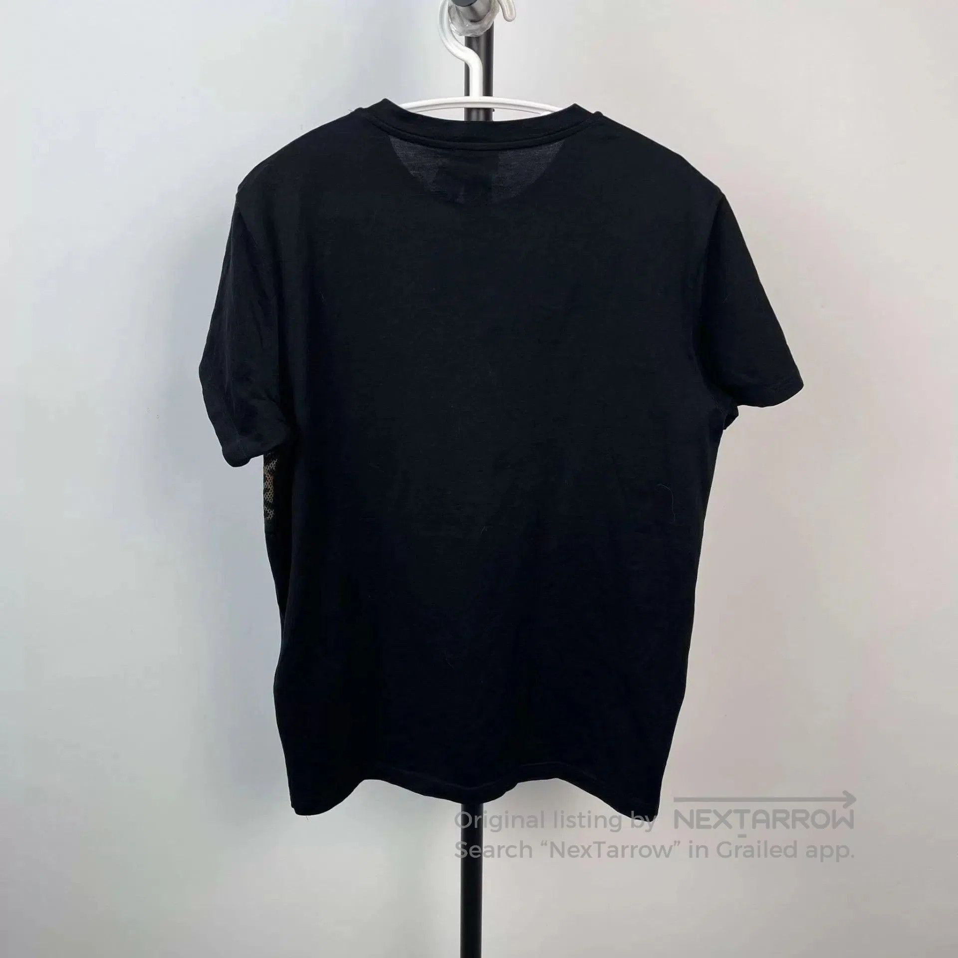 Fendi Black Short Sleeve Shirt with Patterned Stripe. Size US L / EU 52-54 / 3 - 2 Thumbnail