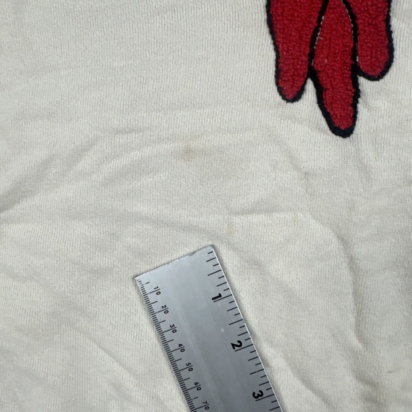 Hanes VINTAGE Hanes XL Raglan Sweatshirt Embroidered Chile Ristra White USA Men Size US XL / EU 56 / 4 - 7 Thumbnail
