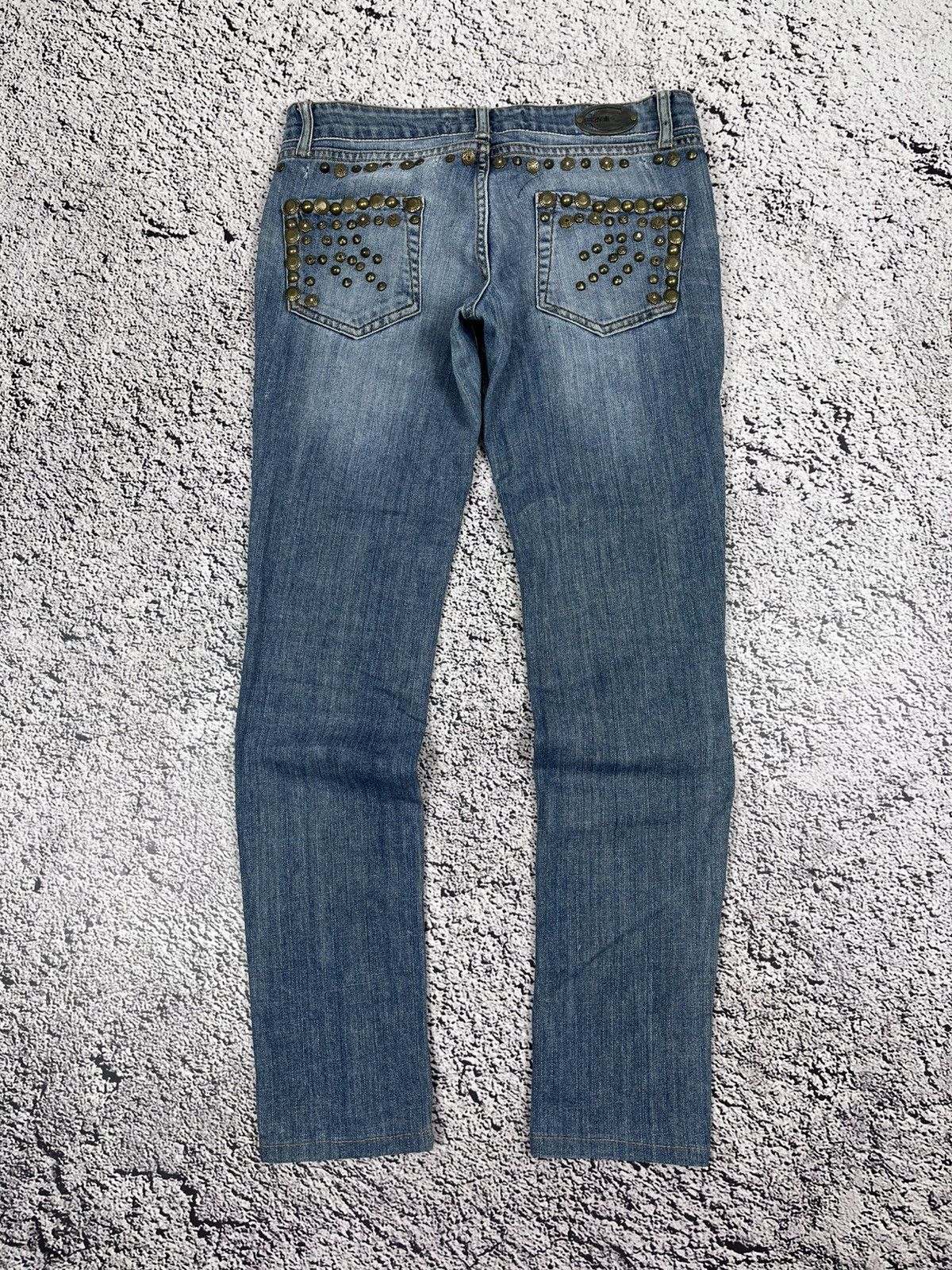 Vintage Archive Just Cavalli Studded Low Rise Jeans