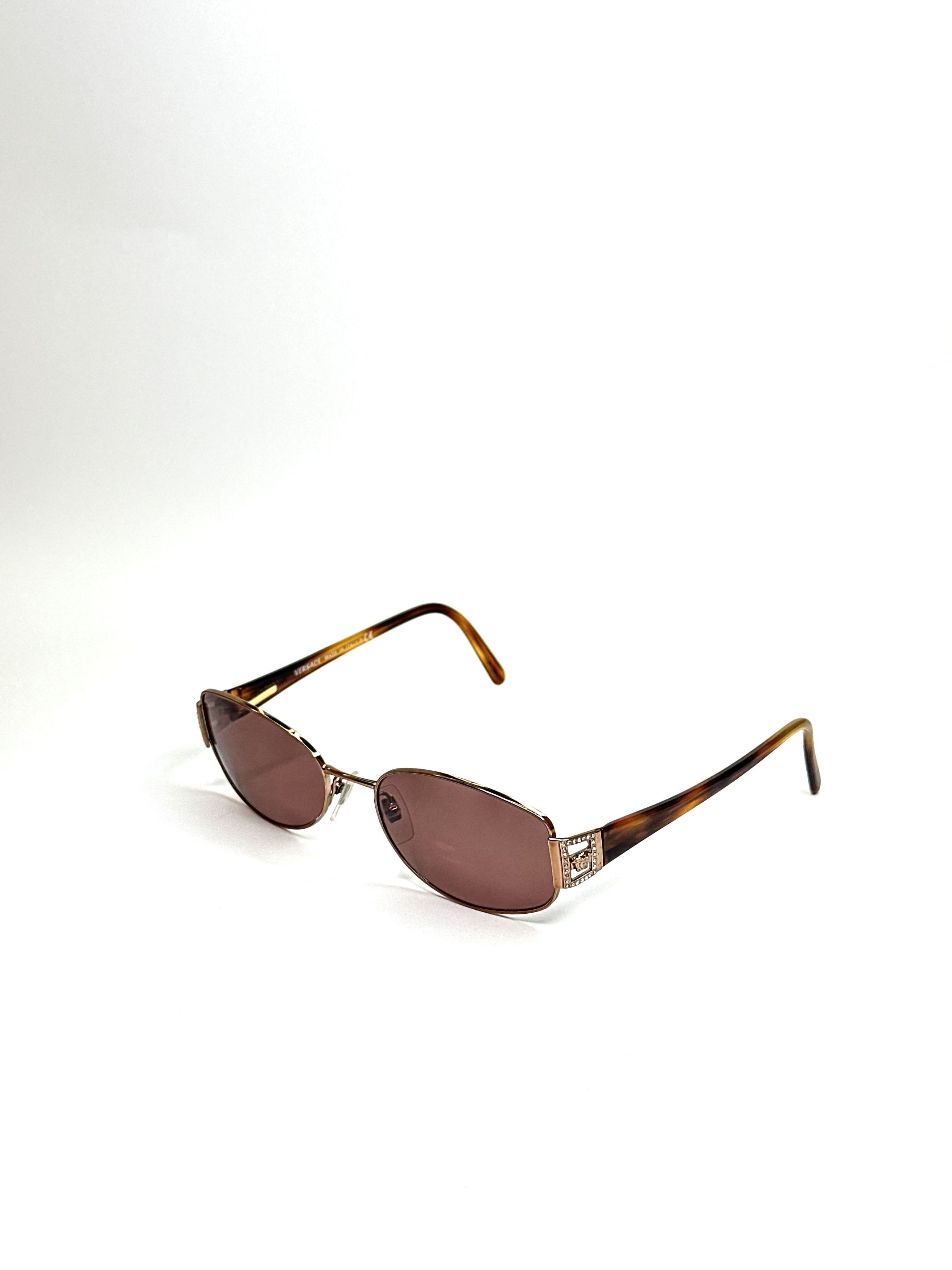 Versace Versace Round Slim Medusa Sunglasses Size ONE SIZE - 2 Thumbnail