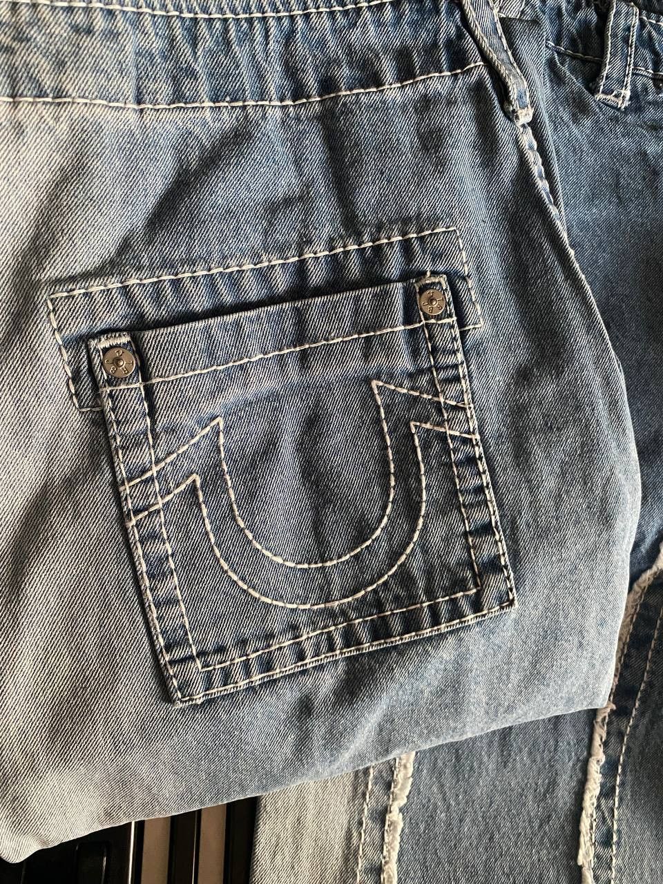 True Religion True Religion Baggy Fray Denim Big TJeans Size US 33 - 11 Thumbnail