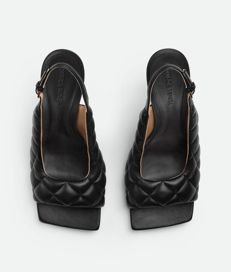 Bottega Veneta o1n1vont1225 Padded Slingback Sandals in Black Size US 7.5 / IT 37.5 - 4 Thumbnail