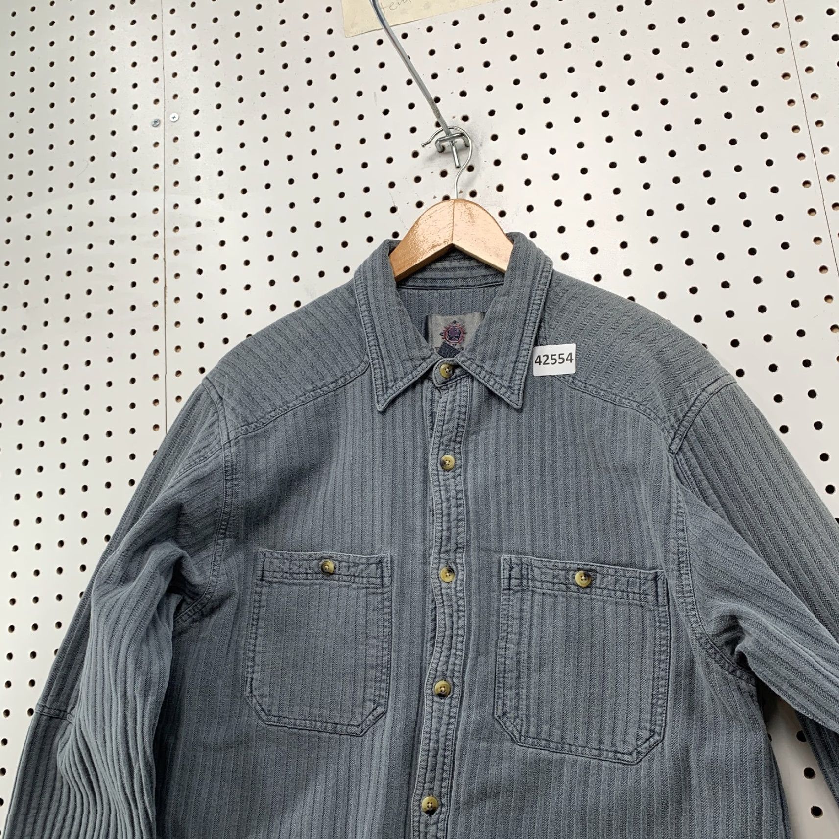 The Territory Ahead VINTAGE Territory Ahead Button-Up Shirt Mens Large Gray Long Sleeve Collared Casual Size US L / EU 52-54 / 3 - 7 Thumbnail