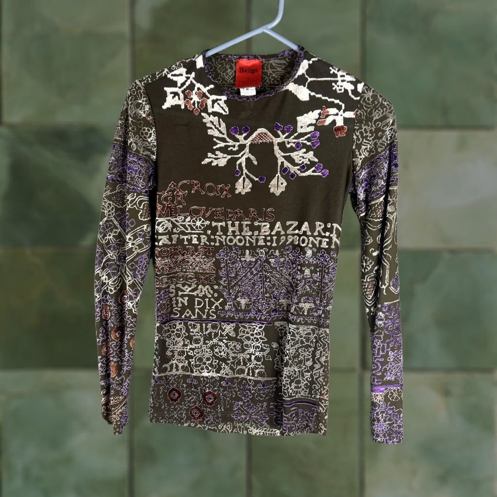 Christian Lacroix Bazar de Christian Lacroix Shirt Womens M Multicolor Embroidered Made Italy Size M / US 6-8 / IT 42-44 - 1 Thumbnail