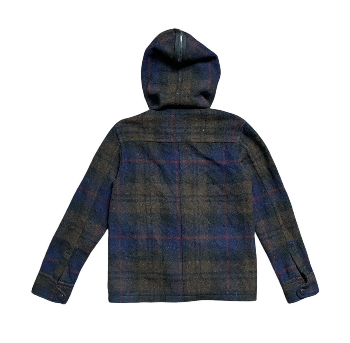 Japanese Brand Drug Store Wool Tartan Hooded Jacket Size US S / EU 44-46 / 1 - 5 Thumbnail