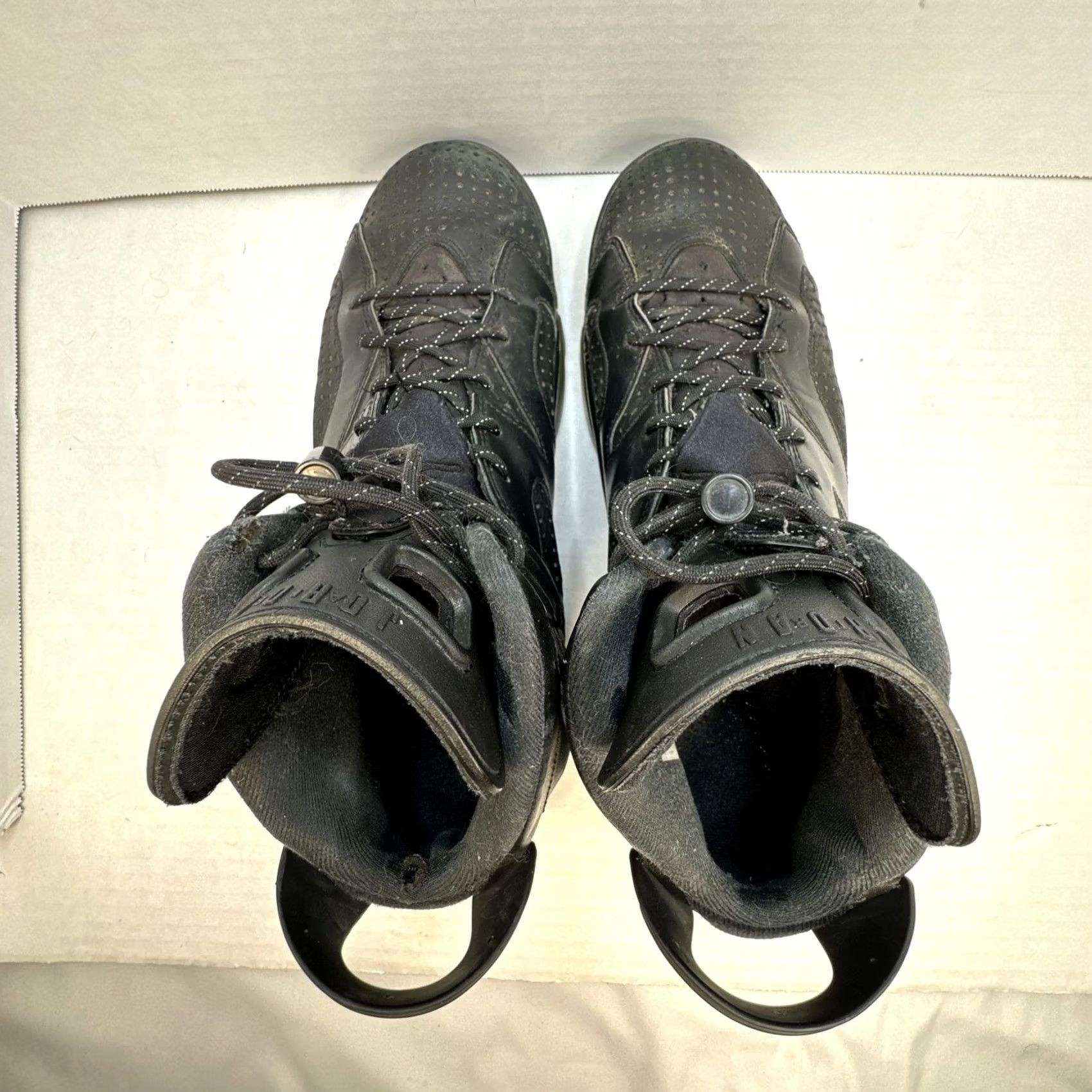 Nike Nike Air Jordan 6 Retro Black Cat 2016 Mens High Top Size 11 Black White 384664-020 Sneaker Athletic Retro Size US 10 / EU 43 - 5 Thumbnail