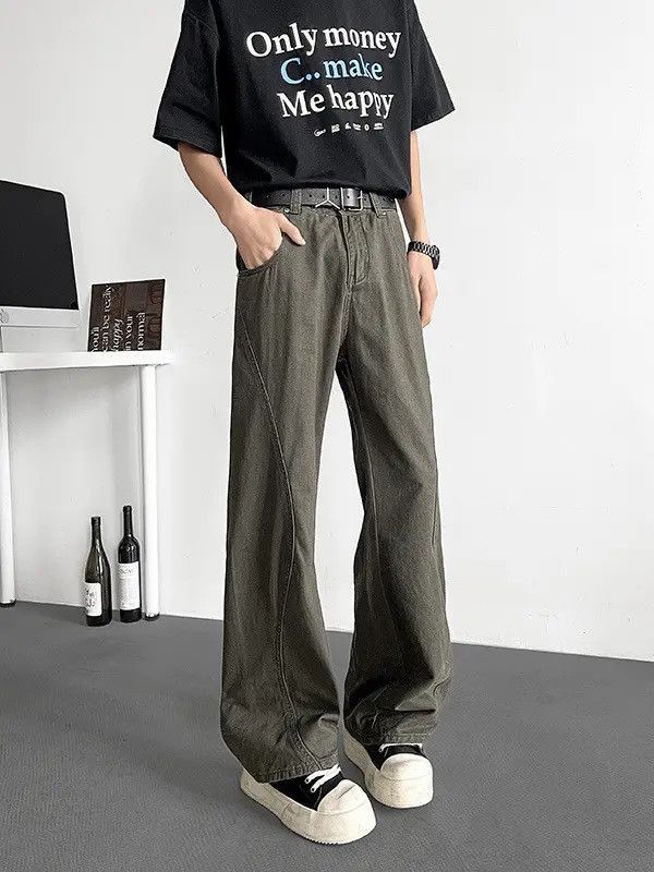 Japanese Brand Retro loose high street wide leg jeans Size US 32 / EU 48 - 3 Thumbnail