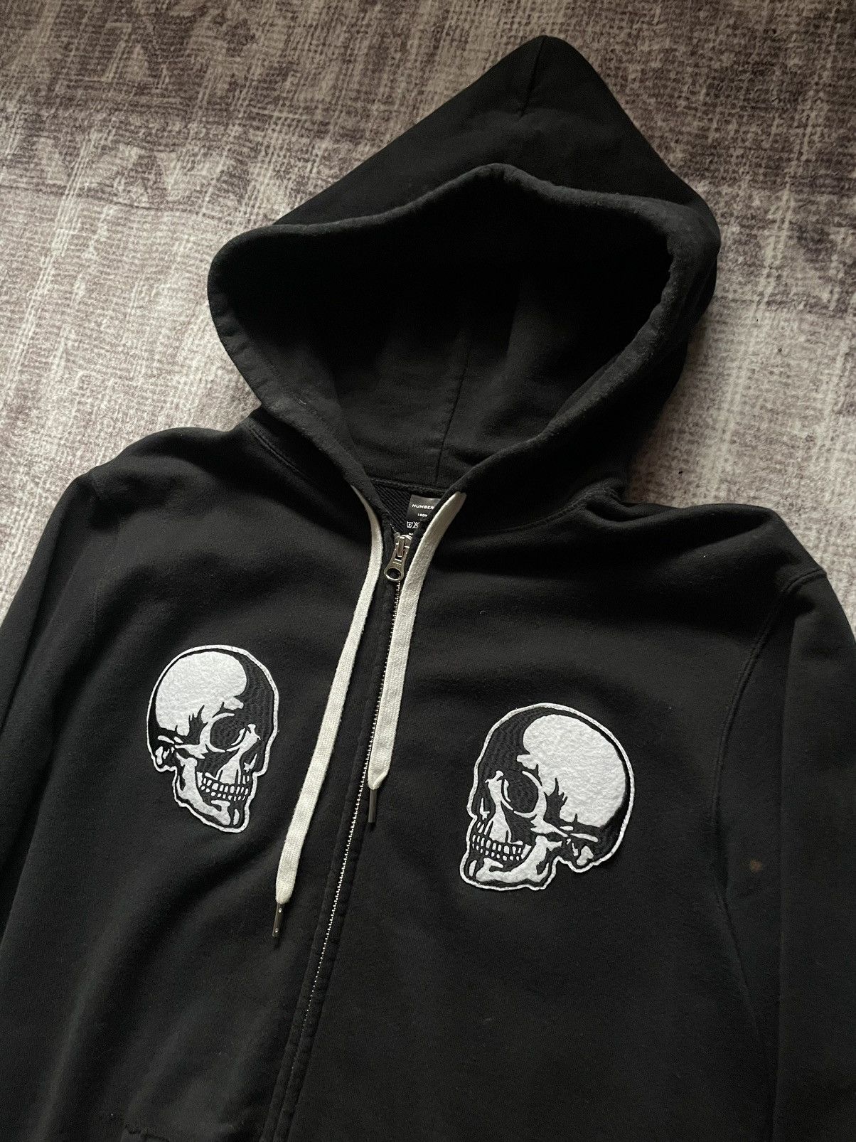 トップス NUMBER (N)INE double zip hoodie XL y2k Number (N)ine × Takahiromiyashita The Soloist. NUMBER (N)INE