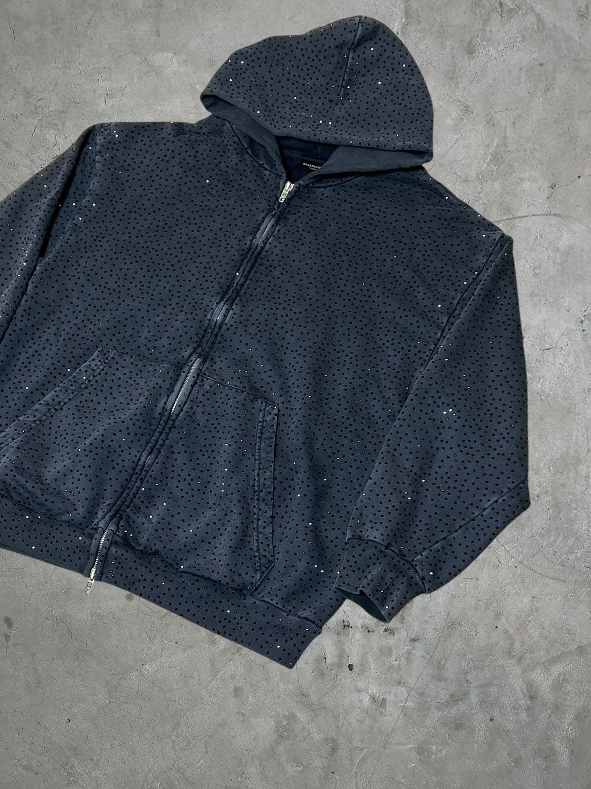 Balenciaga Balenciaga Crystal Rhinestone Hoodie Size US S / EU 44-46 / 1 - 6 Thumbnail