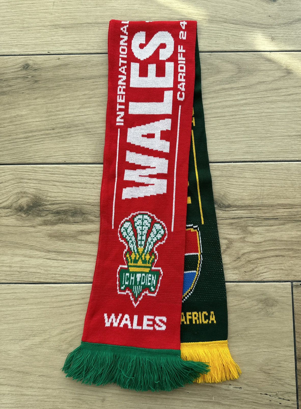 Vintage Wales vs South Africa 2018 Cardiff Rugby Teams Scarf Size ONE SIZE - 5 Thumbnail