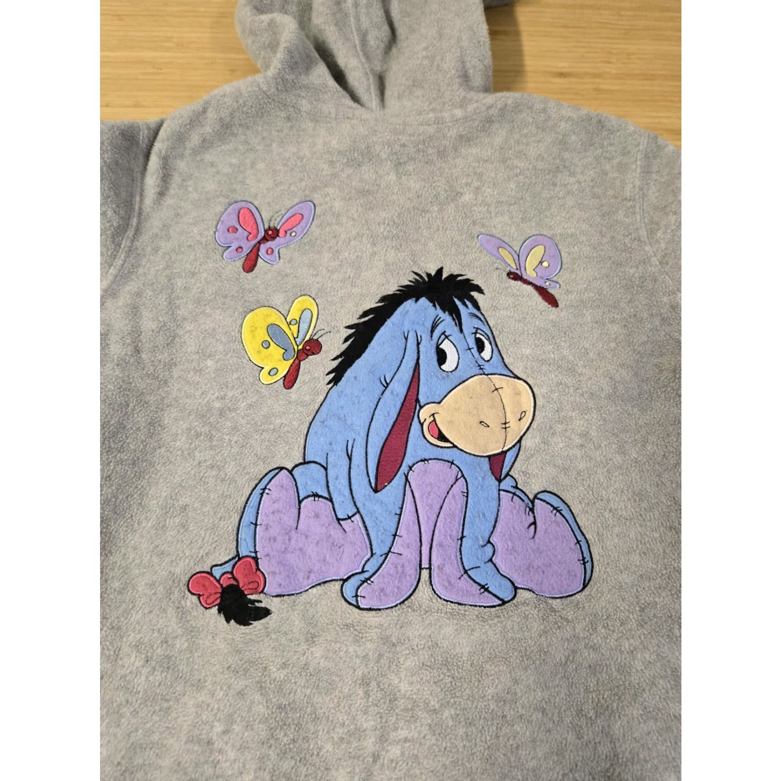 Disney Disney Hoodie Womens M Gray Eeyore Full Zip Sweatshirt Winnie the Pooh Size M / US 6-8 / IT 42-44 - 7 Thumbnail