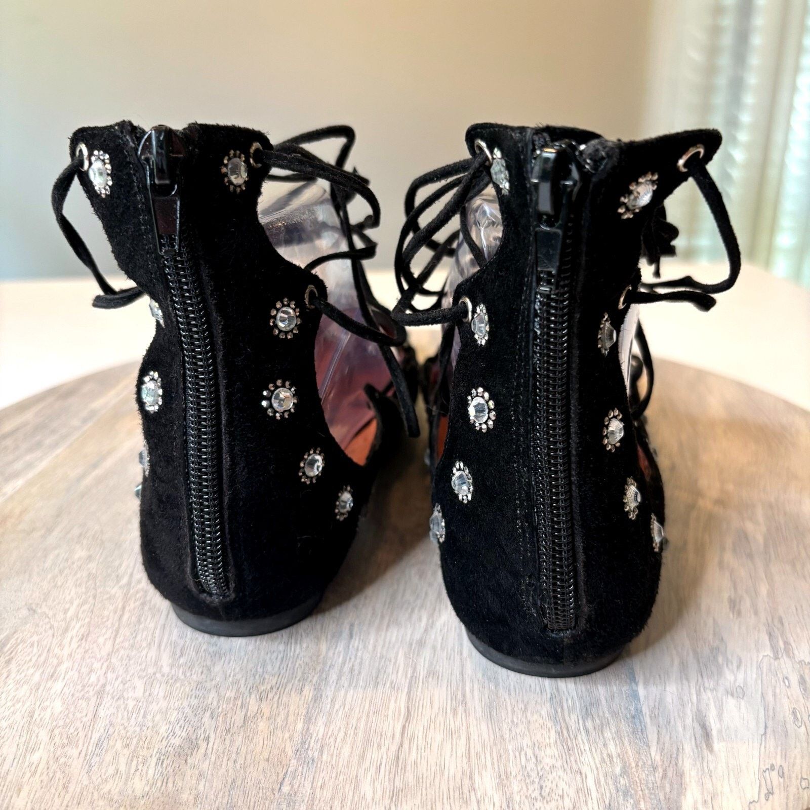 Free People Jeffrey Campbell Free People Sparkle Black Suede Pumps Sz 8 Size US 8 / IT 38 - 9 Thumbnail