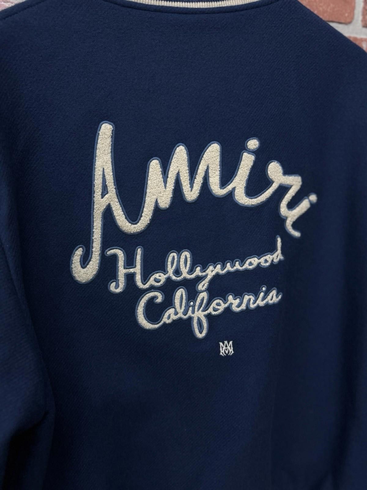 Amiri Amiri Varsity Jacket Blue White Hollywood XL $1500 Retail Size US XL / EU 56 / 4 - 10 Thumbnail