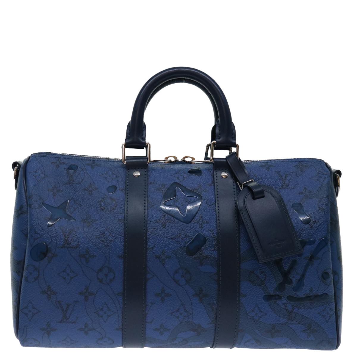 Louis Vuitton Speedy Bandoulière 35 Blue Canvas Handbag (Pre-Owned) Size ONE SIZE - 1 Thumbnail