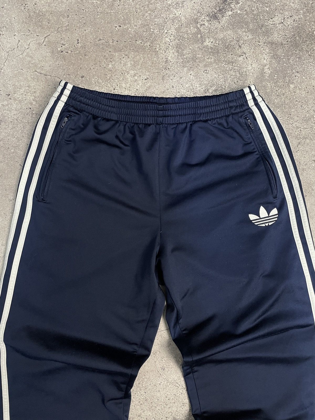Vintage Vintage 00s Adidas Balenciaga Style Track Pants Logo Size US 33 - 2 Thumbnail