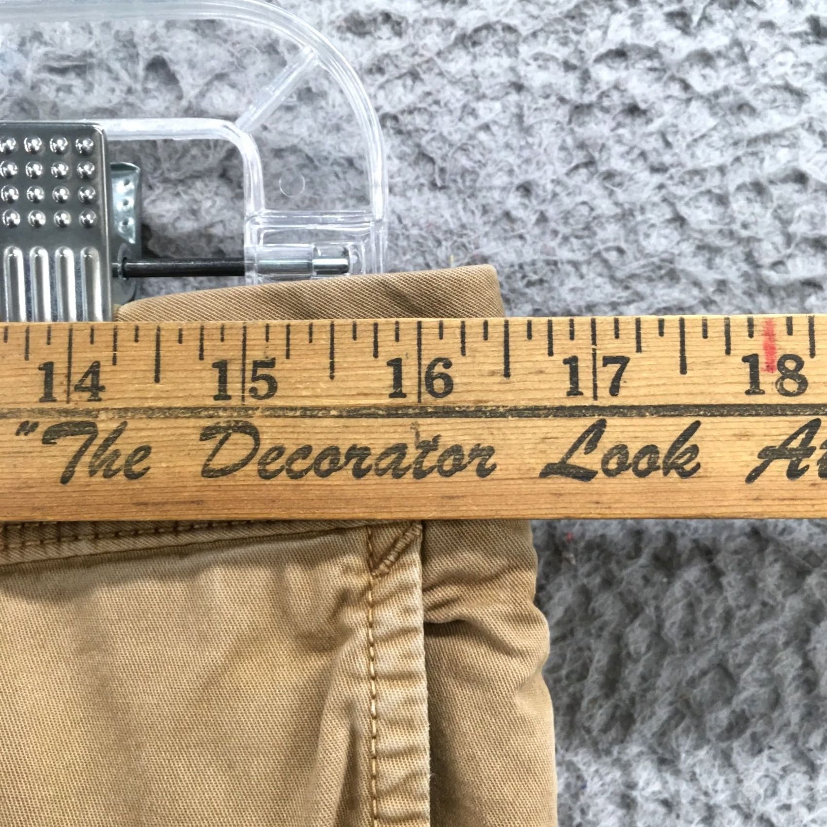 American Eagle Outfitters VINTAGE American Eagle Outfitters Chino Pants Mens 32x36 Beige Mid Rise Zip Fly Slim/Regular Tie Legs? Size US 32 / EU 48 - 5 Thumbnail