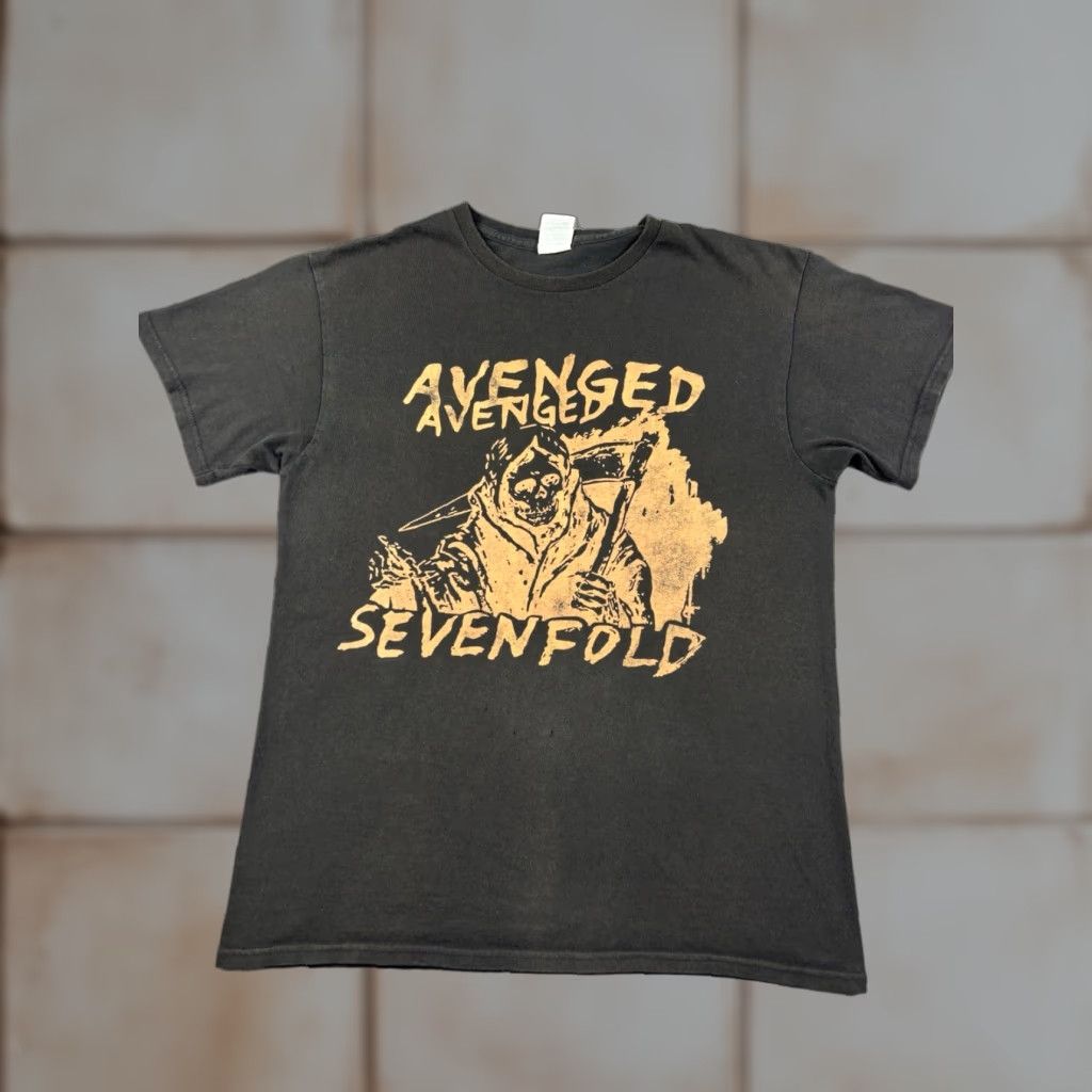Vintage Avenged Sevenfold Shirt Band Black M North American Tour Alexisonfire Mens Short Sleeve Crew Neck Graphic Print Cotton Size US M / EU 48-50 / 2 - 1 Thumbnail