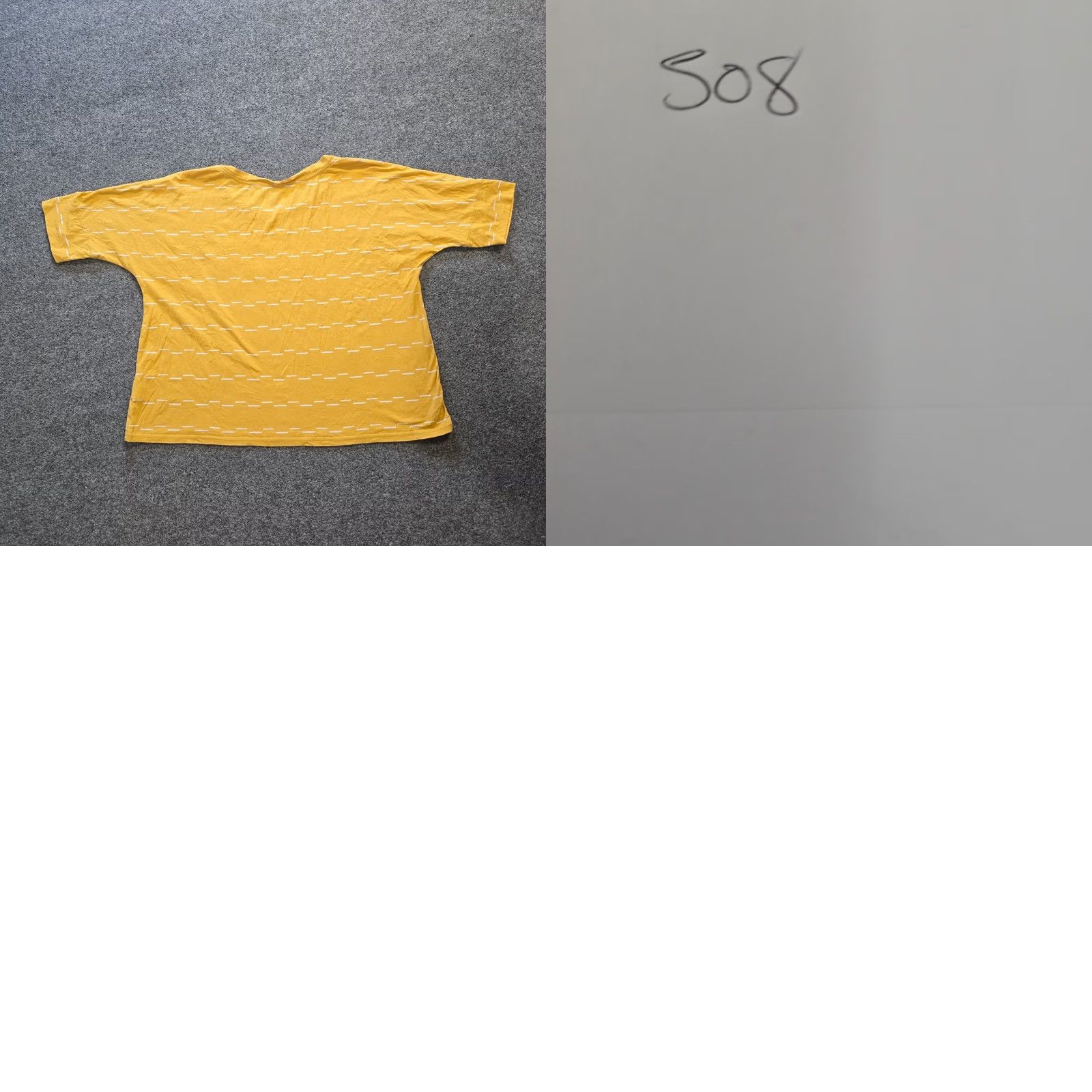 Vintage Garnet Hill Top Women Small Yellow Striped Short Sleeve Boxy Stretch Casual T-Shirt Regular Fit Mens? Size S / US 4 / IT 40 - 8 Thumbnail