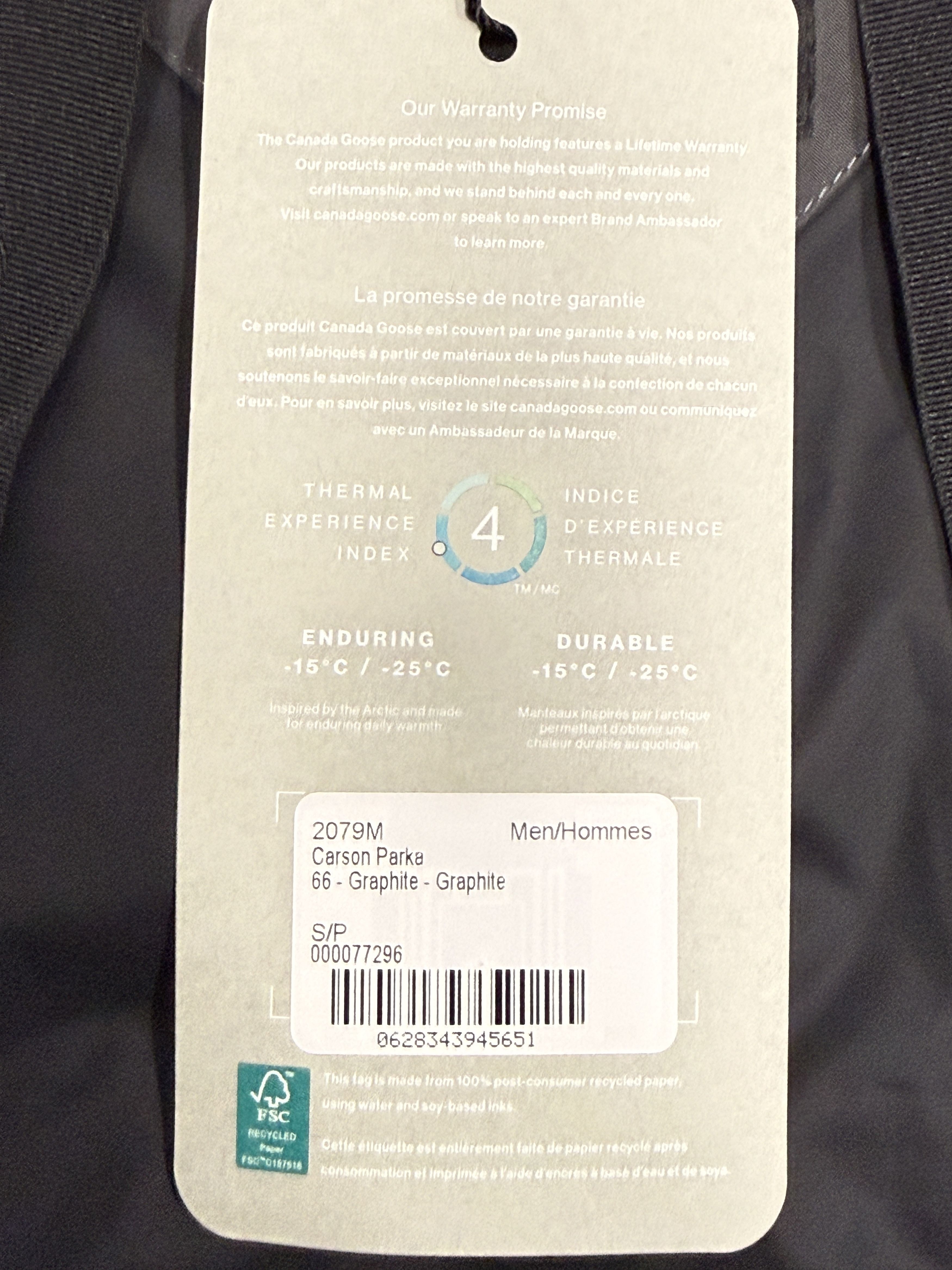 Canada Goose NWT Canada Goose Carson Parka in Graphite (Men's Small) Size US S / EU 44-46 / 1 - 11 Thumbnail