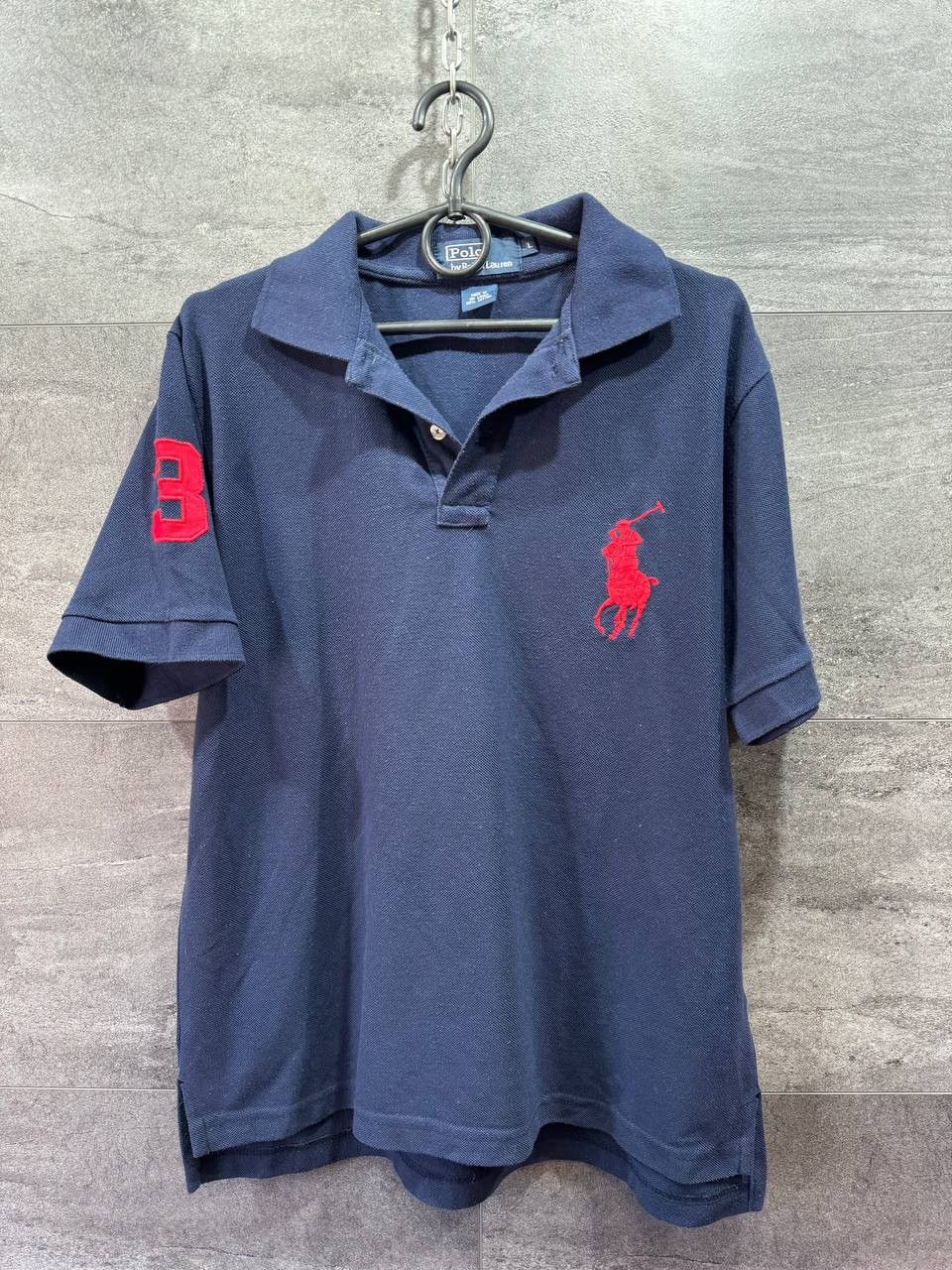 Polo Ralph Lauren × Vintage Vintage Polo Ralph Lauren Horse Logo Mens Polo Shirt Size US L / EU 52-54 / 3 - 1 Thumbnail