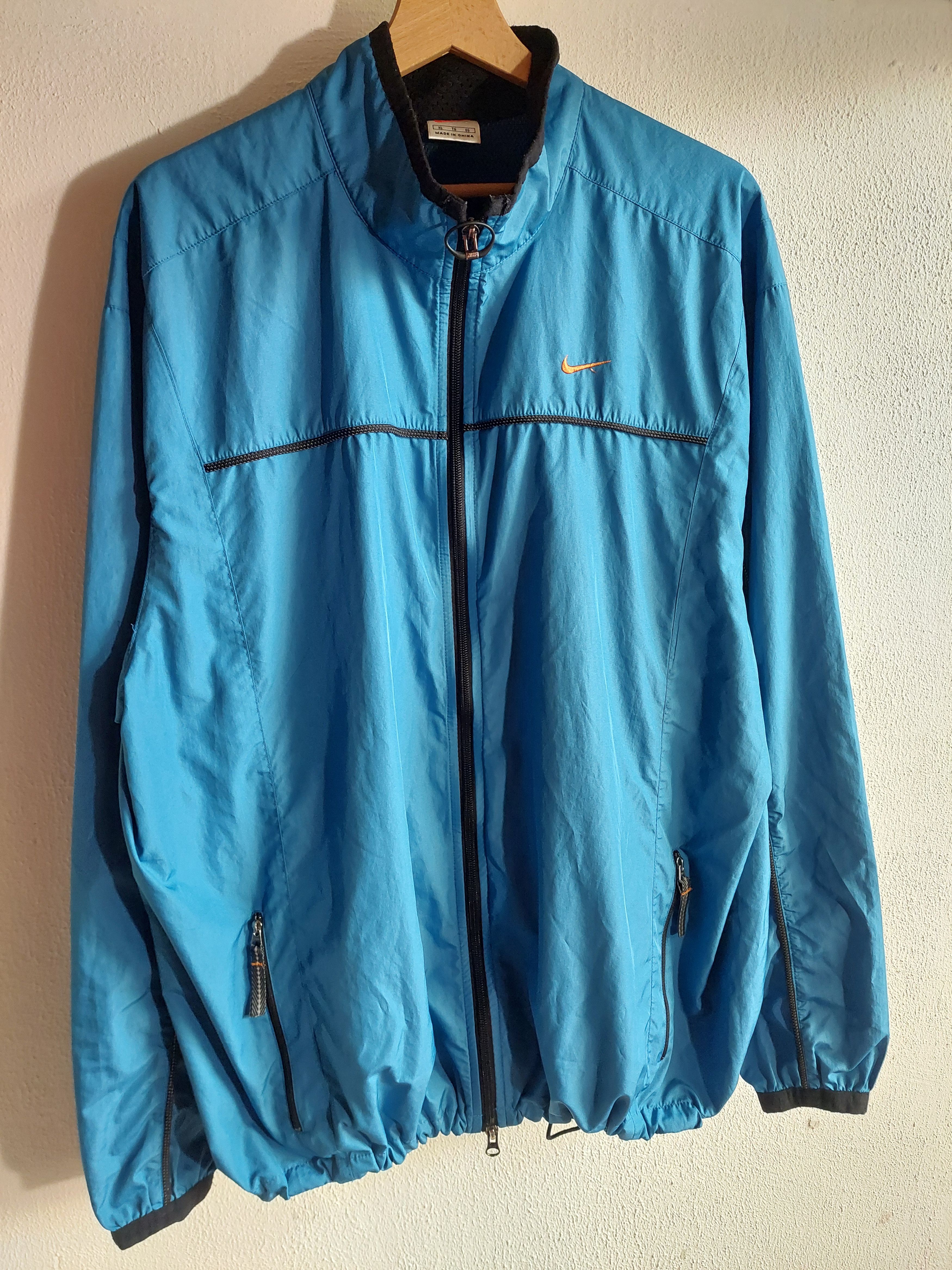 Nike Vintage Blue Nike Running Track Jacket Size XL Size US XL / EU 56 / 4 - 3 Thumbnail