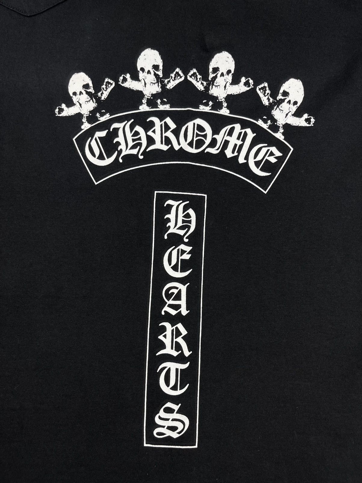 Chrome Hearts Chrome Hearts Vintage Foti Skull Harris Teeter T Bar Tshirt Size US M / EU 48-50 / 2 - 3 Thumbnail