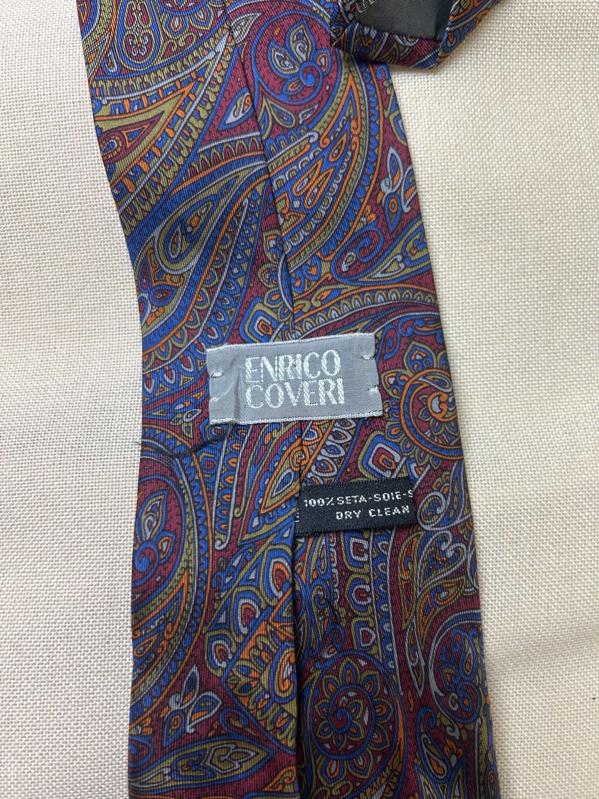 Enrico Coveri Enrico Coveri paisley multicolor Silk Mens Tie Size ONE SIZE - 5 Thumbnail
