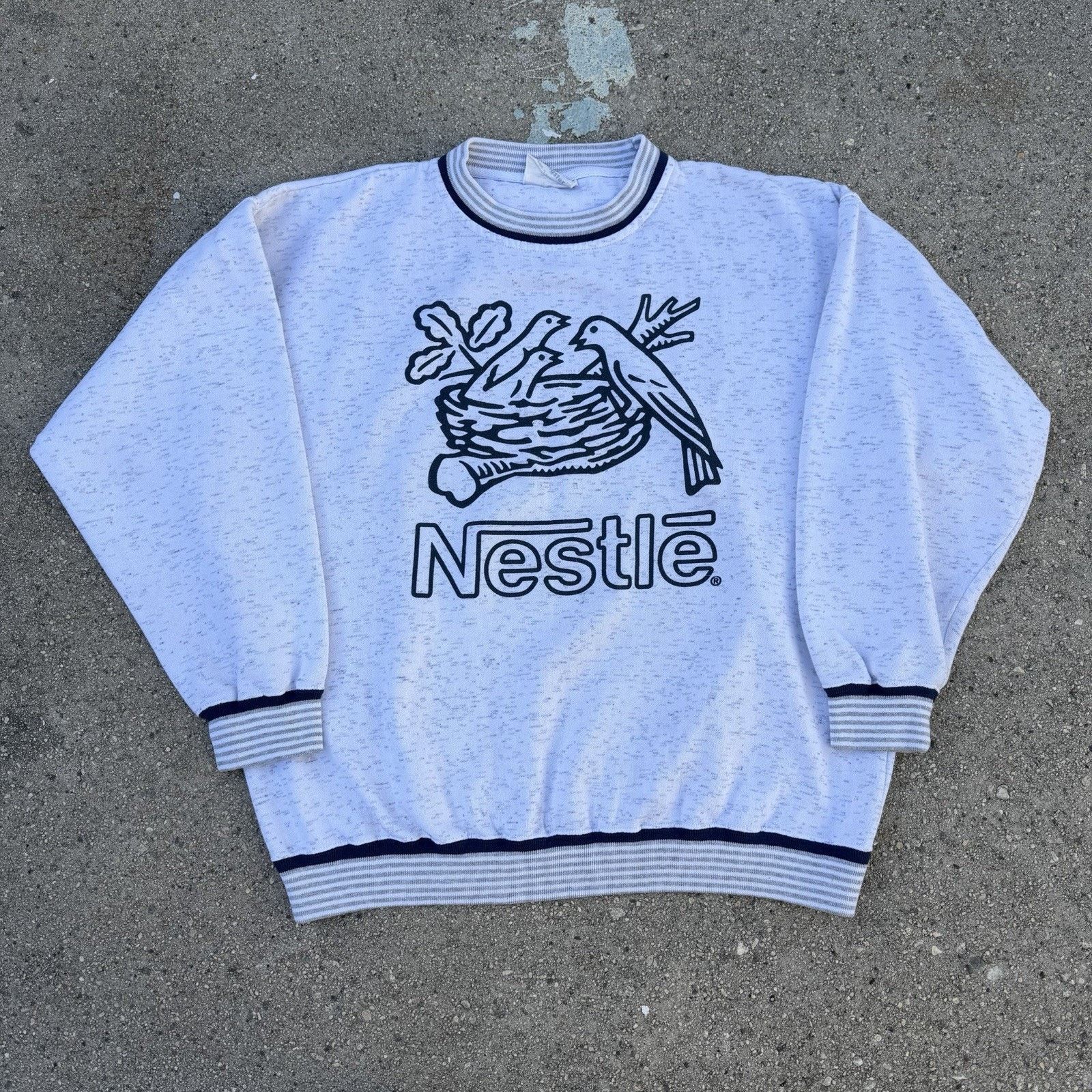 Swingster × Vintage Vintage 90s Swingster Nestle Big Logo Sweatshirt Large Men Size US L / EU 52-54 / 3 - 2 Thumbnail