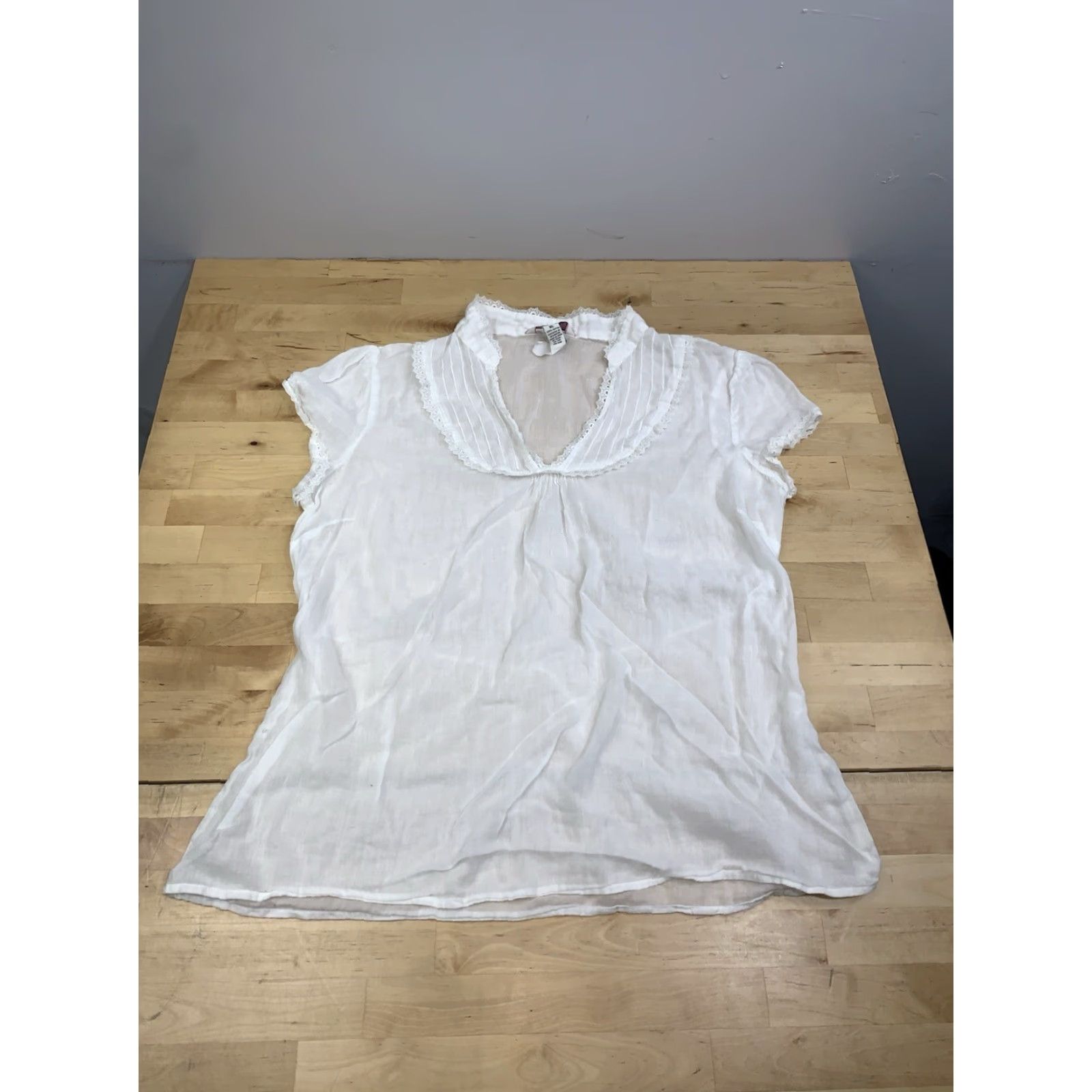 Aeropostale VINTAGE Aeropostale Top Womens XL White Tunic Casual Y2K 12639 Size XL / US 12-14 / IT 48-50 - 6 Thumbnail