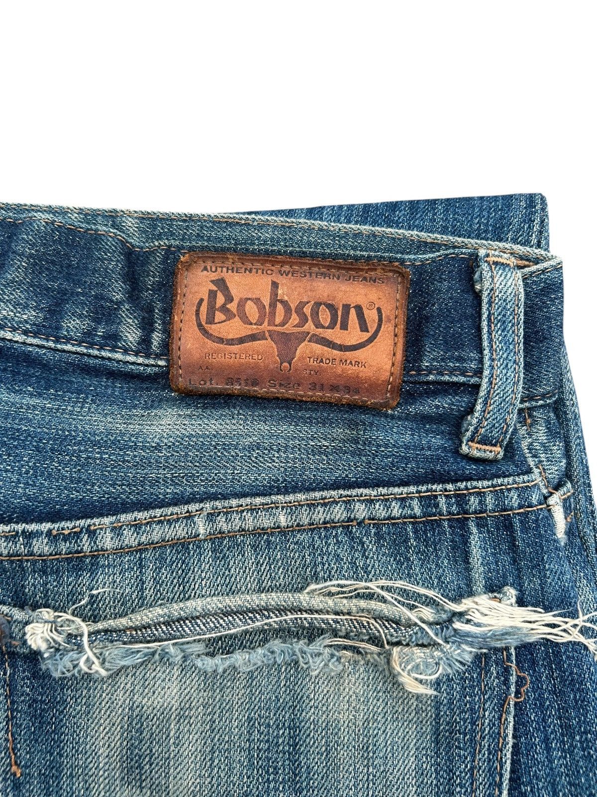 Kapital Thrashed Vintage Bobson Selvedge Denim Jeans Size US 31 - 4 Thumbnail