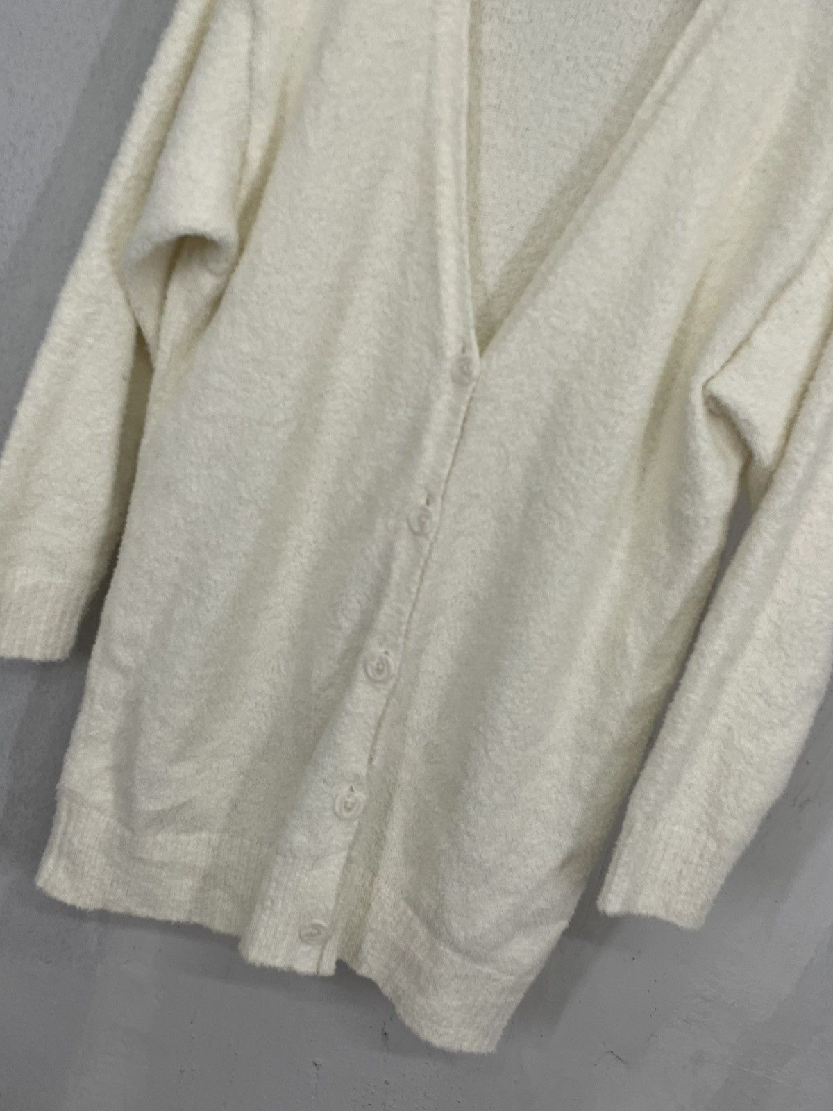 Uniqlo Cream Fleece Uniqlo Cardigan Nightweae Size L / US 10 / IT 46 - 4 Thumbnail