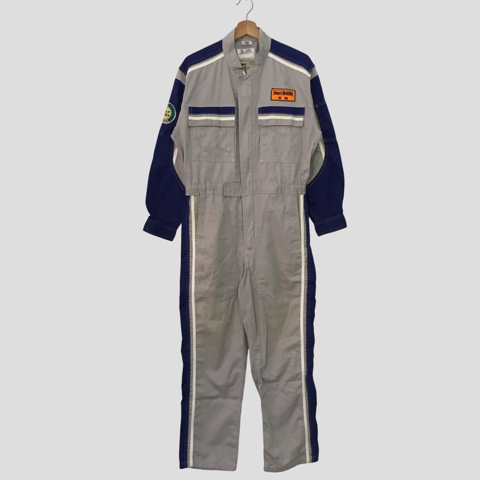 ✝️japanvintageclothing coveralls✝️ Vintage Showa Japan Corporate Toyota Tecno Coveralls Tsunagi