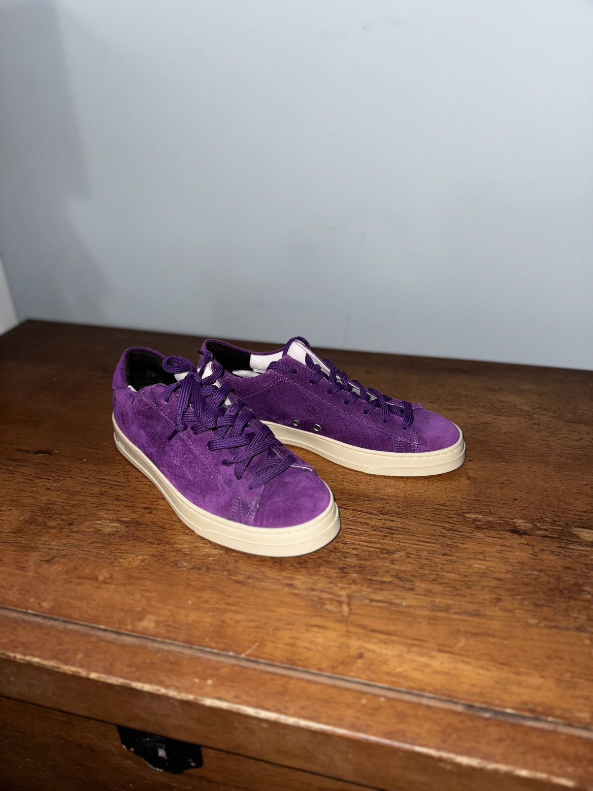 P448 P448 Jack Purple Suede Sneakers Size US 8 / IT 38 - 1 Thumbnail