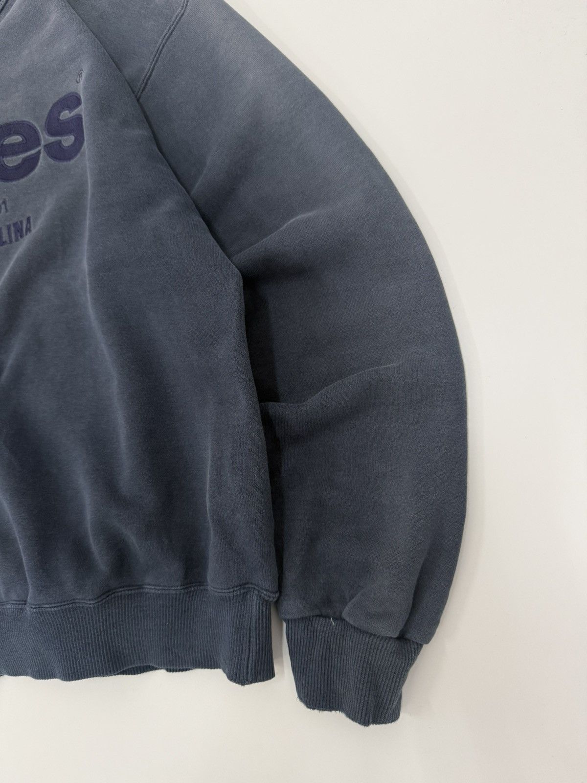 Hanes Vintage Y2K Hanes North California Faded Blue Sweatshirt Size US M / EU 48-50 / 2 - 2 Thumbnail