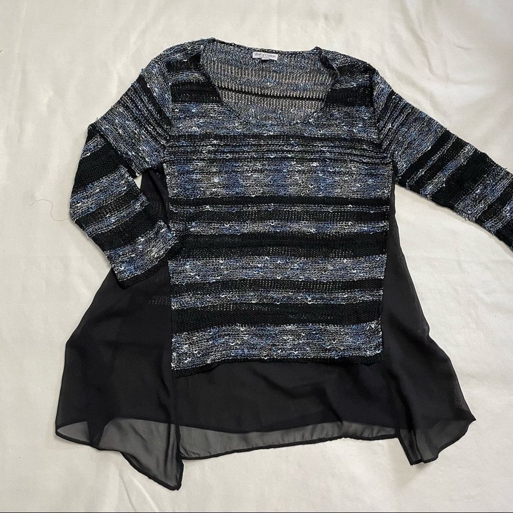 Other New Ball Of Cotton Combo Black Blue Linen Viscose Tunic Swe Size M / US 6-8 / IT 42-44 - 9 Thumbnail