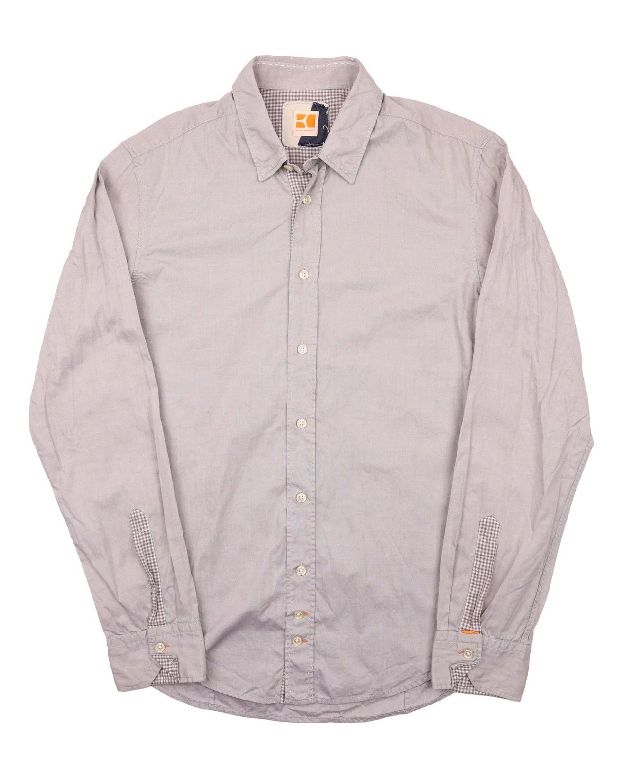 Hugo Boss Hugo Boss Orange Casual Long Sleeve Shirt Grey Size US M / EU 48-50 / 2 - 1 Thumbnail